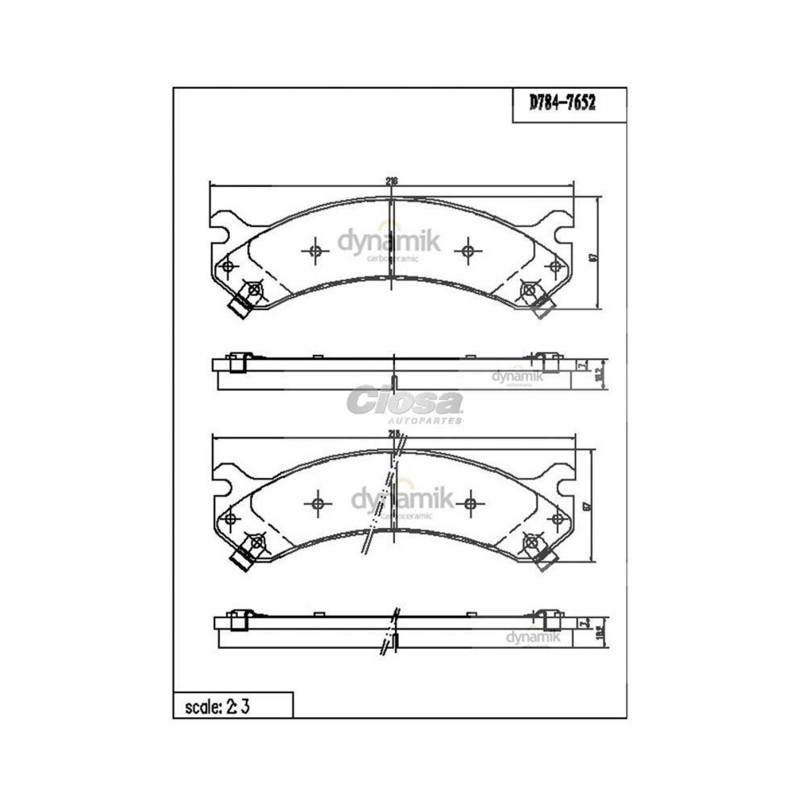 Balata Para Chevrolet Silverado 1500 2001 - 2001 (Dynamik) 