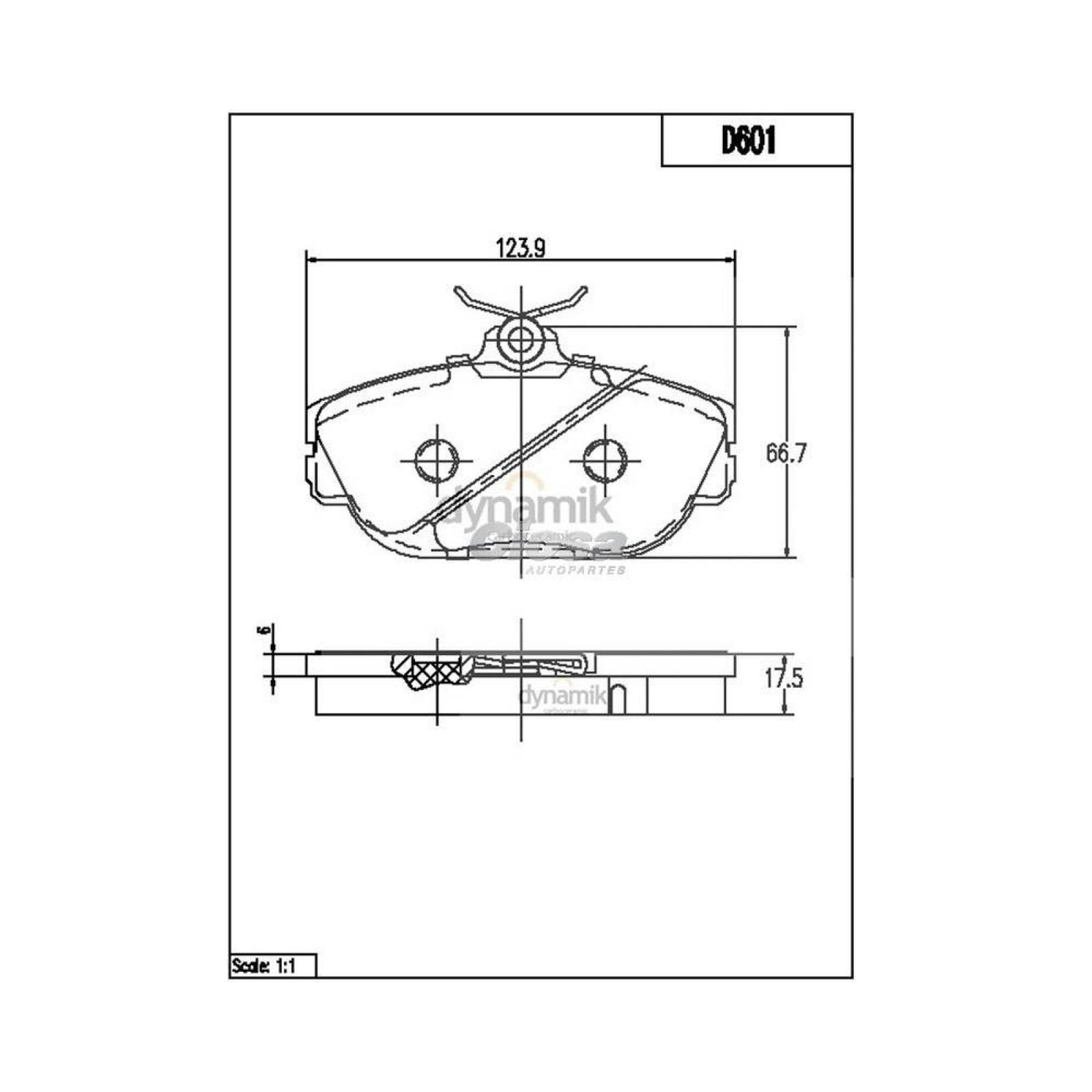 Balata Para Lincoln Continental 1993 - 1994 (Dynamik) 