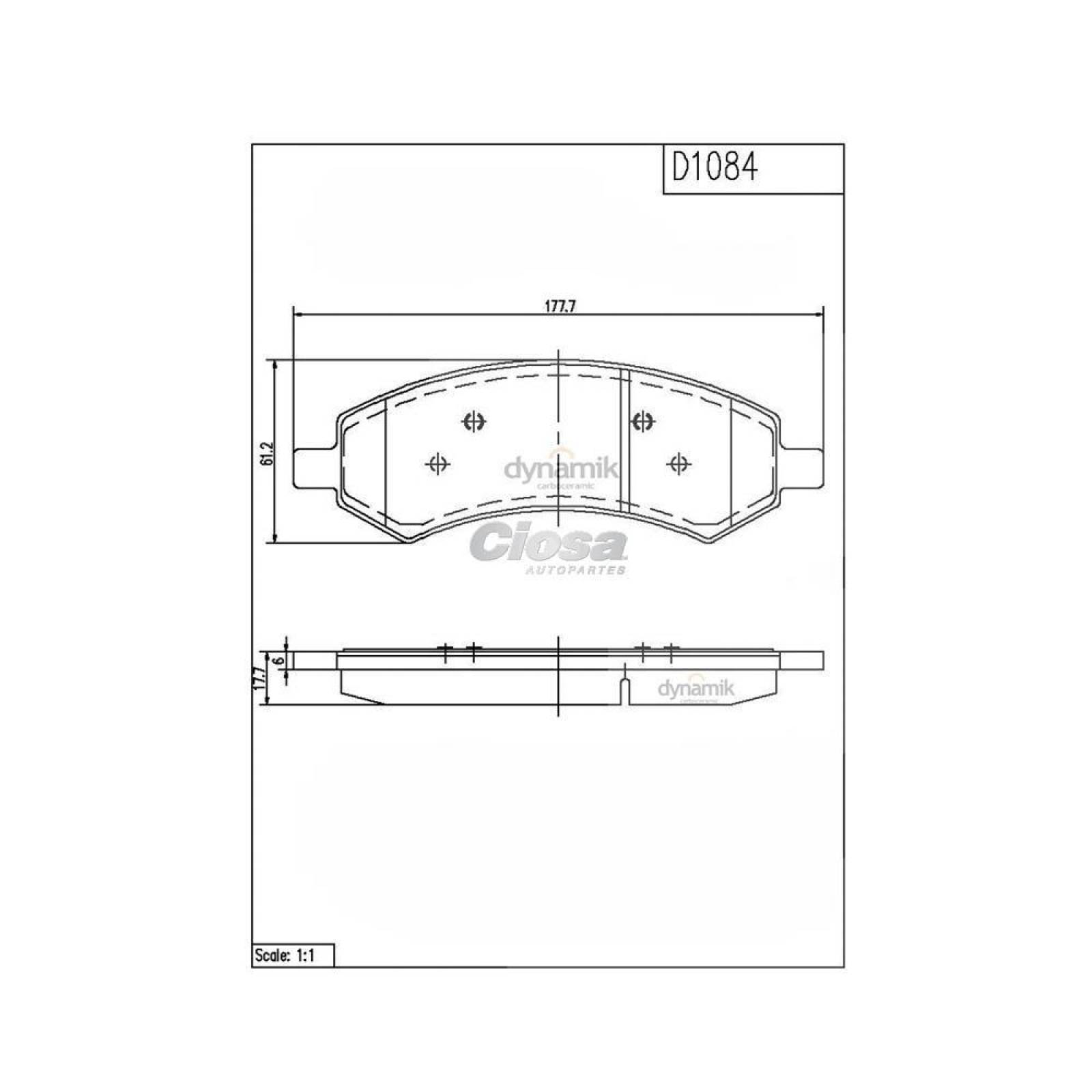 Balata Para Chrysler Aspen 2007 - 2009 (Dynamik) 