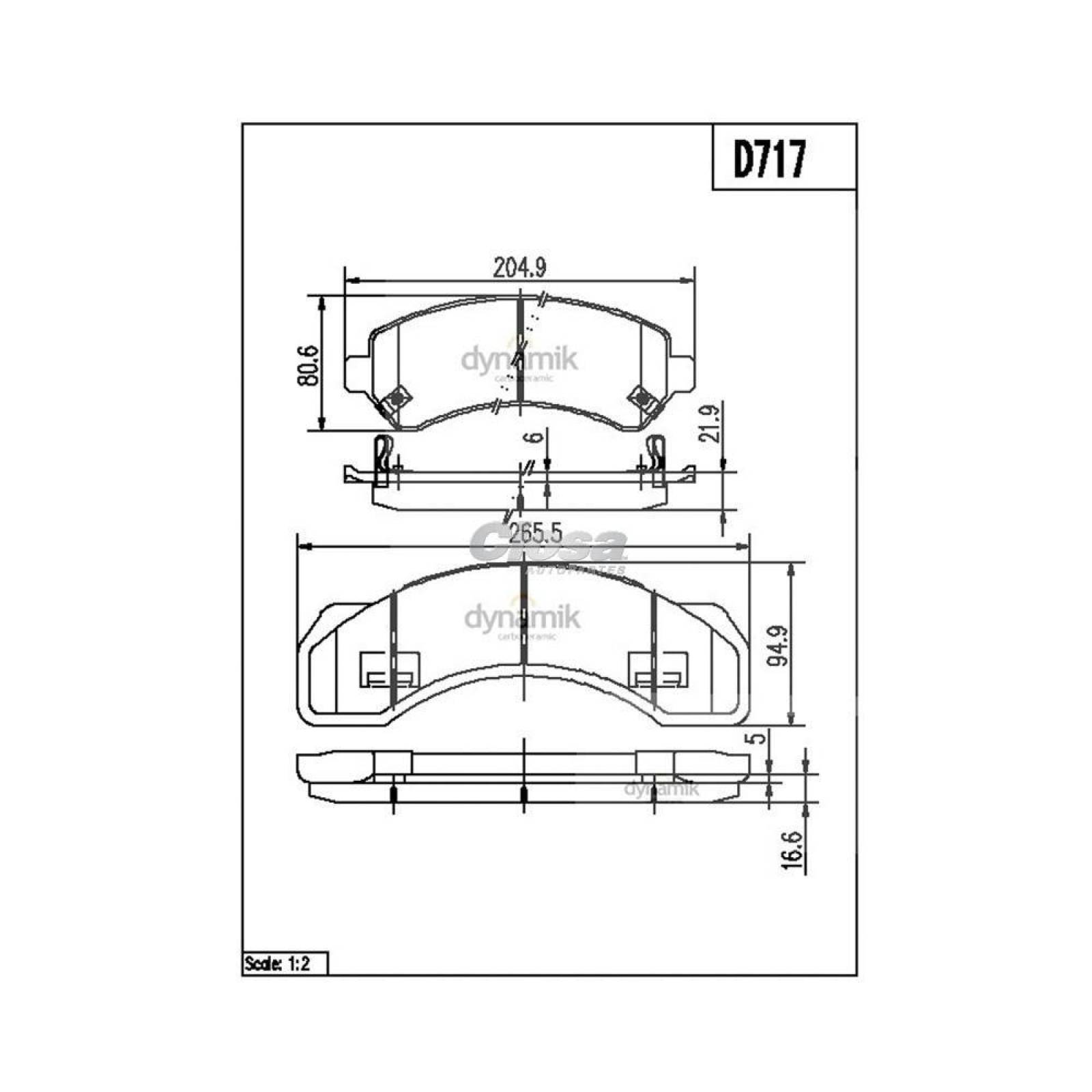 Balata Para Chevrolet P30 1997 - 1999 (Dynamik) 