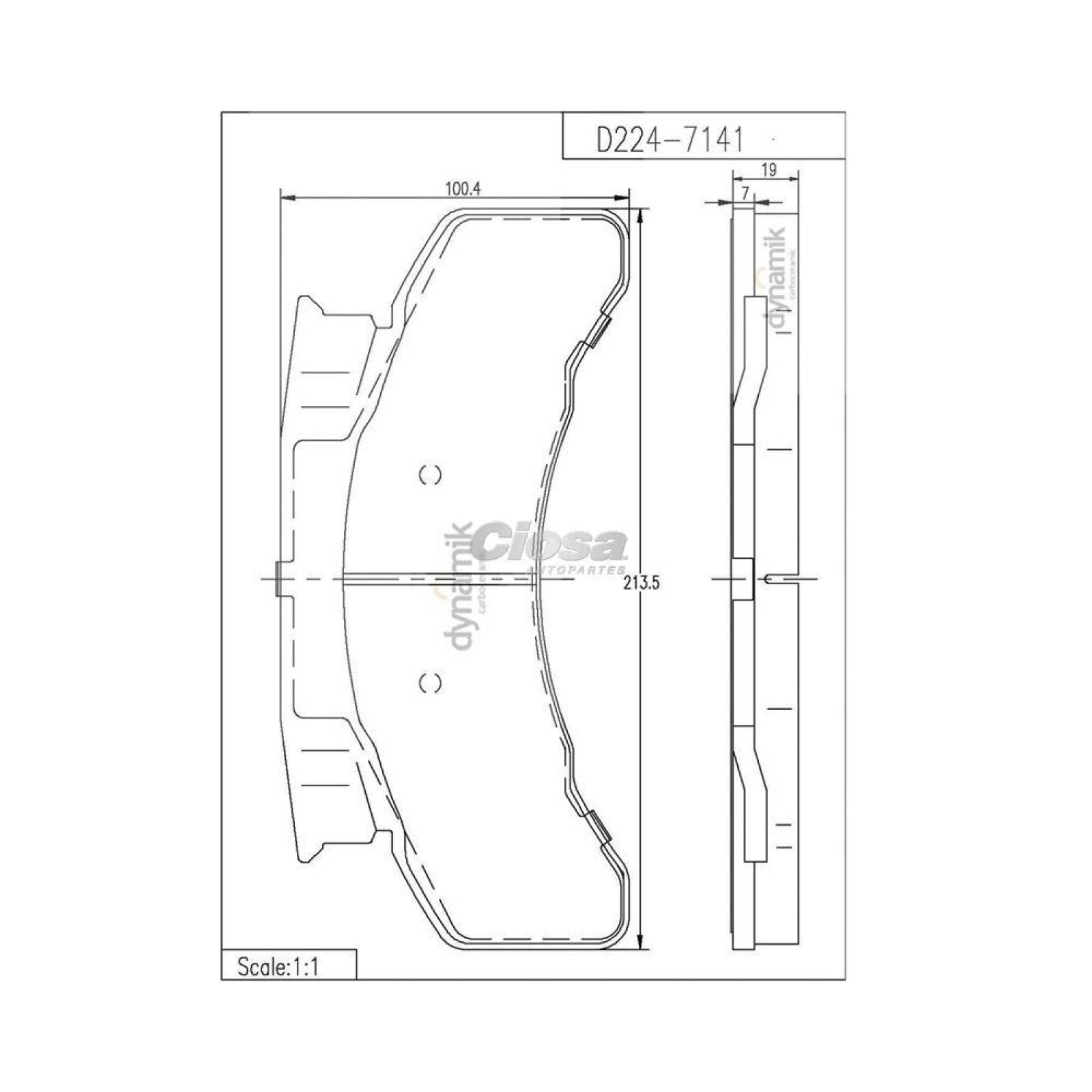 Balata Para Ford F8000 1984 - 1987 (Dynamik) 