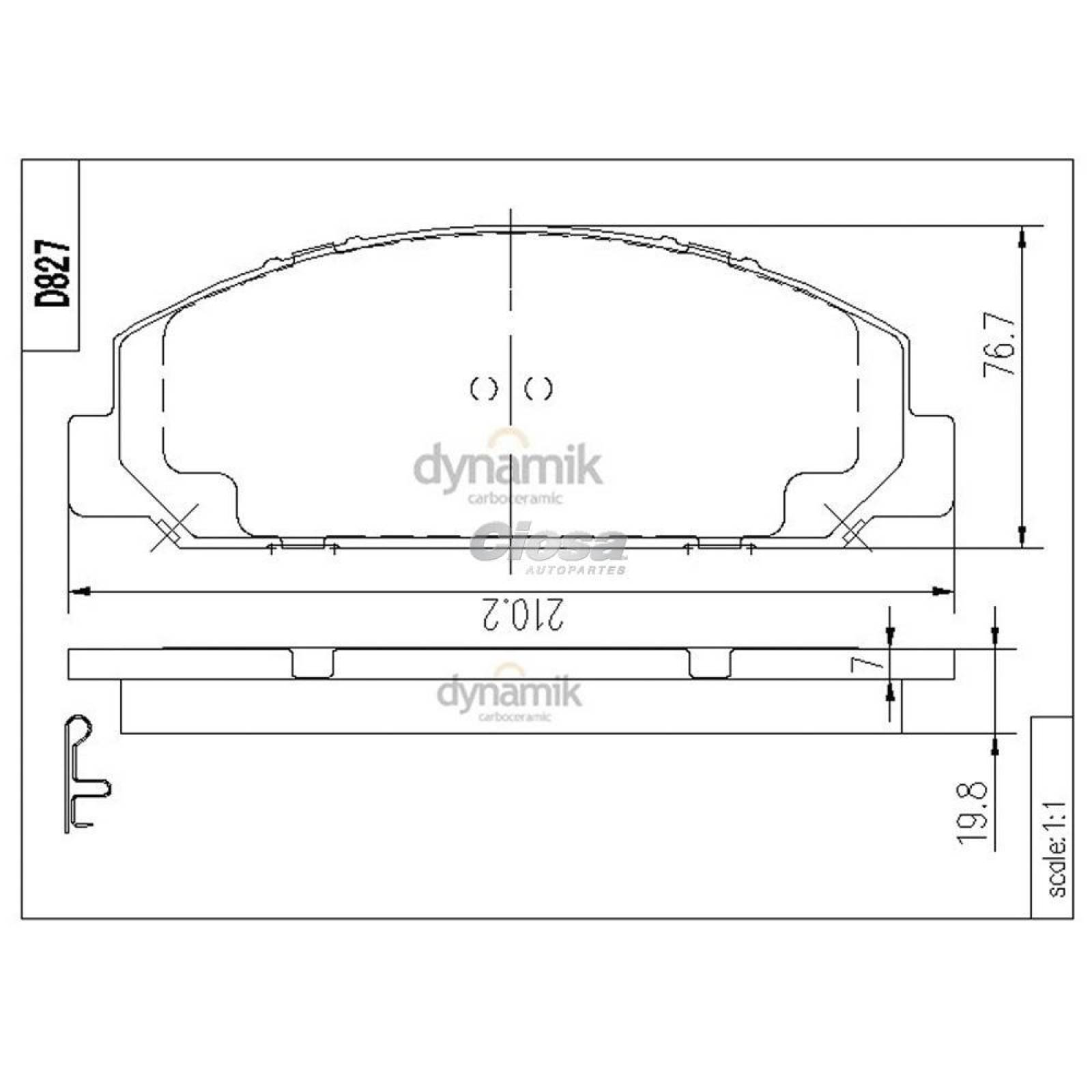 Balata Para Chevrolet W5500Hd Tiltmaster 1998 - 2007 (Dynamik) 