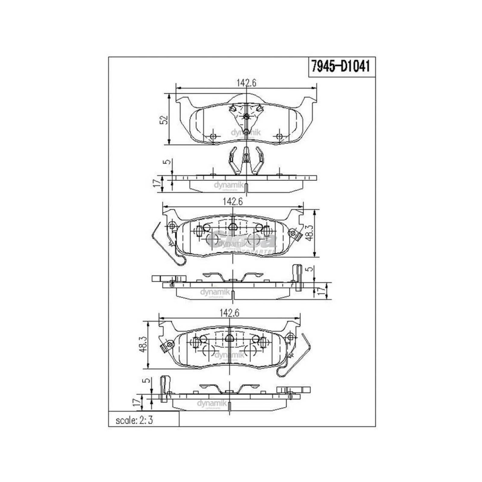 Balata Para Nissan Pathfinder 2004 - 2004 (Dynamik) 