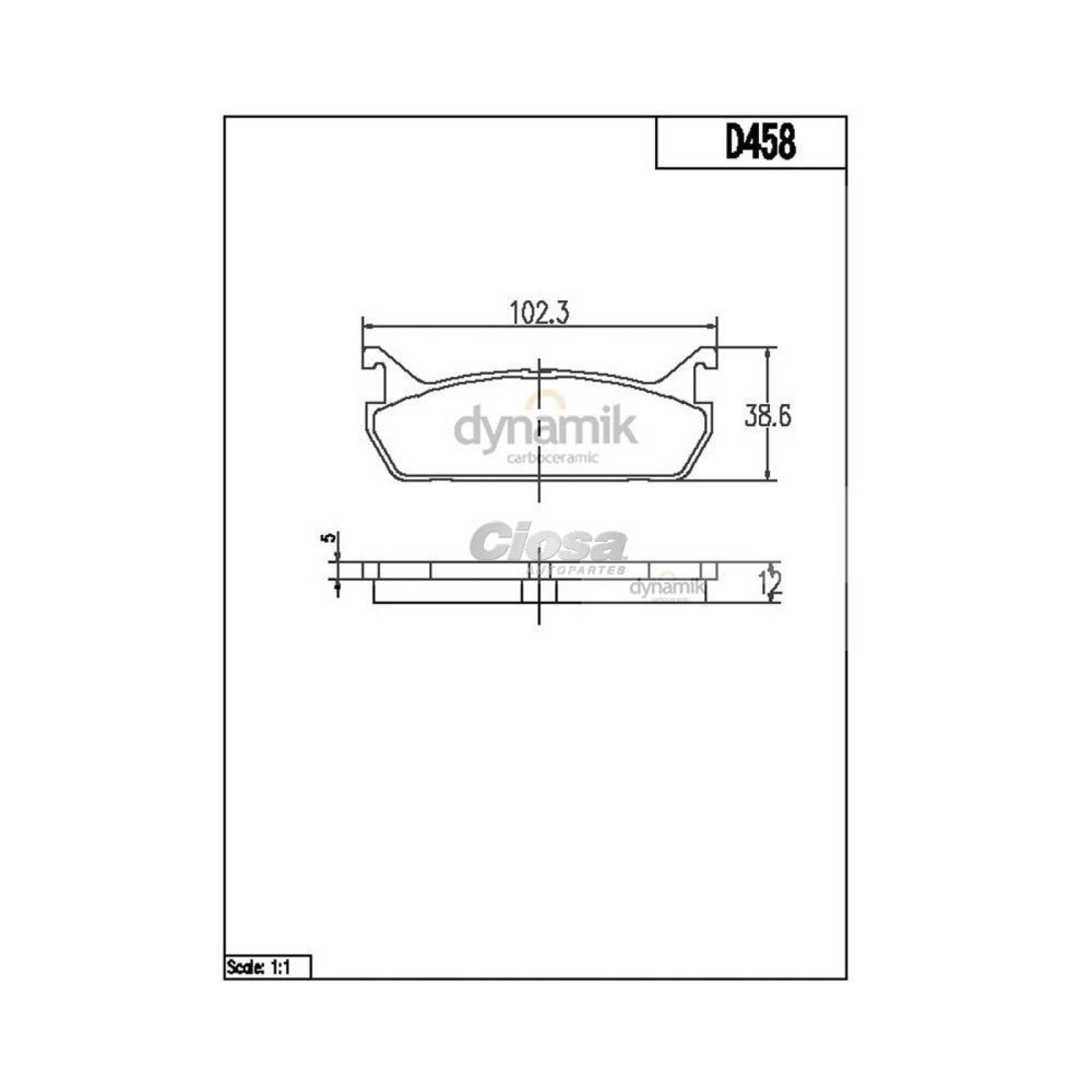 Balata Para Mazda Protege 1990 - 1994 (Dynamik) 