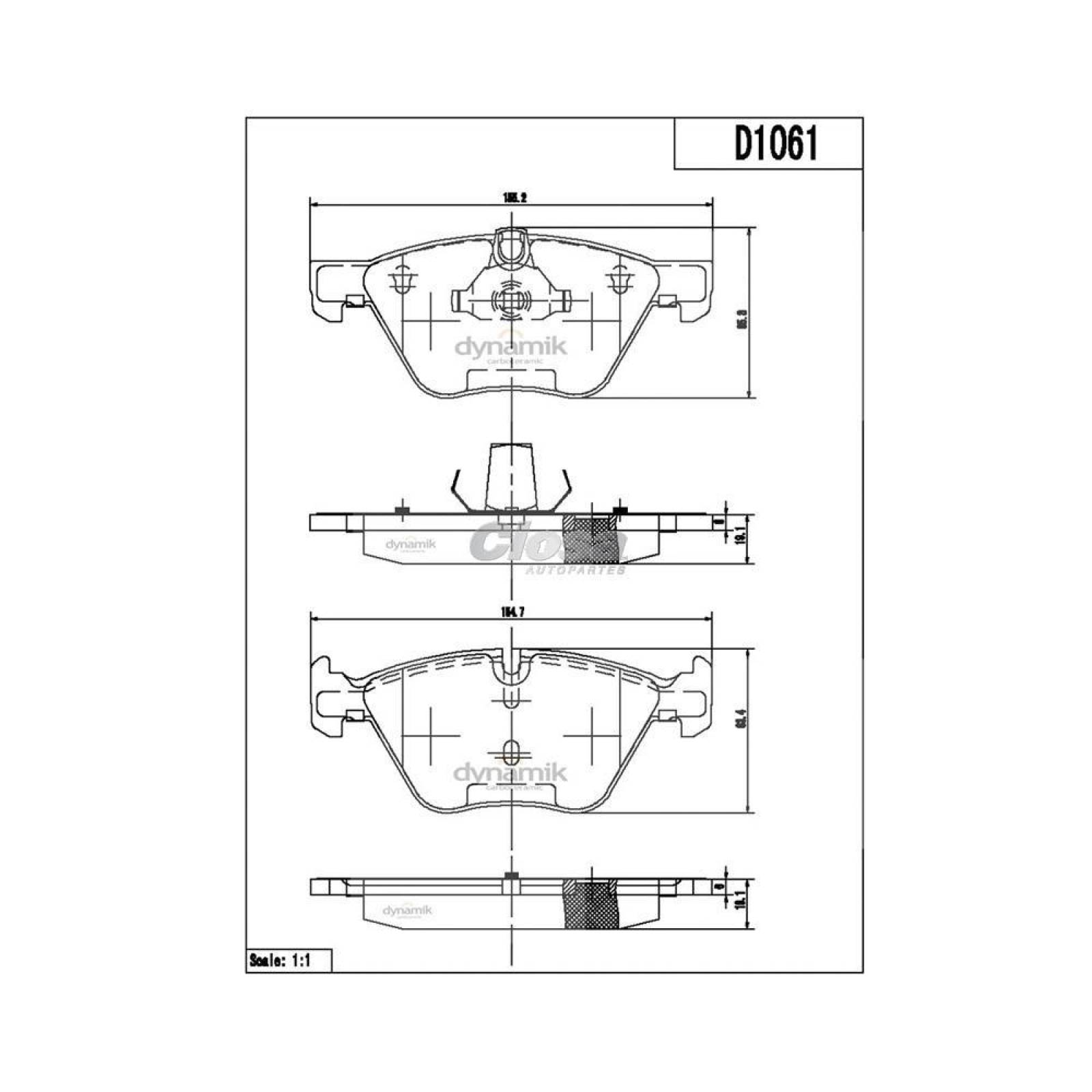 Balata Para Bmw 123I 2011 - 2011 (Dynamik) 