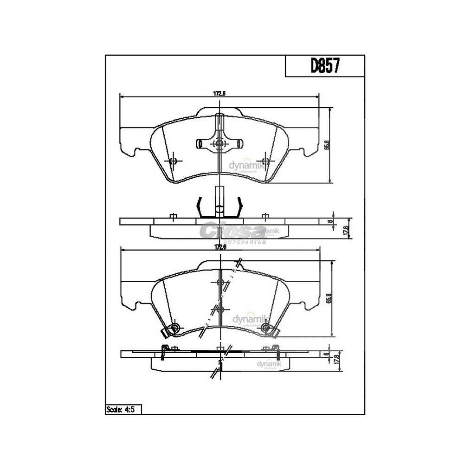 Balata Para Chrysler Grand Voyager 2001 - 2002 (Dynamik) 