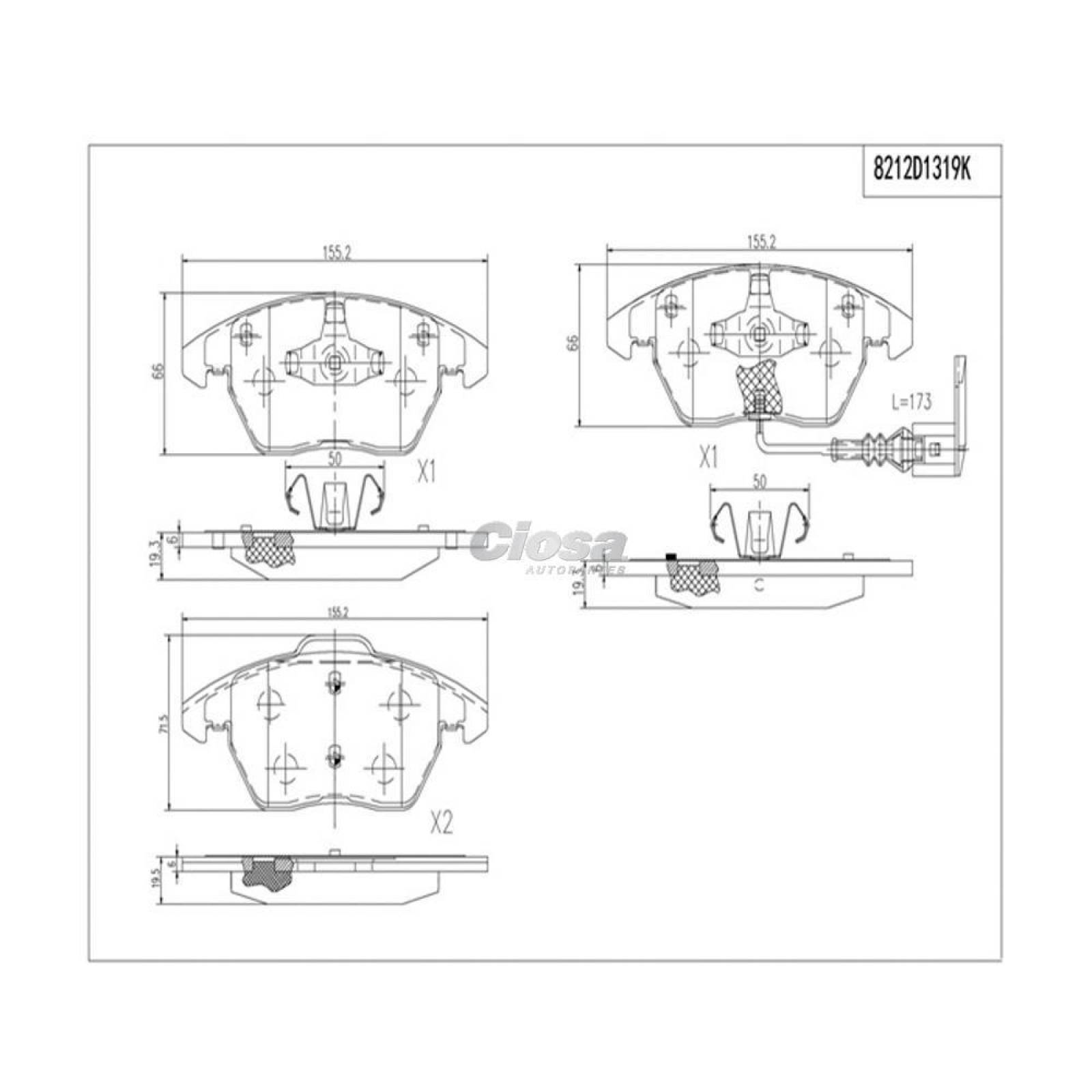 Balata Para Audi R8 Spyder 2010 - 2011 (Dynamik) 