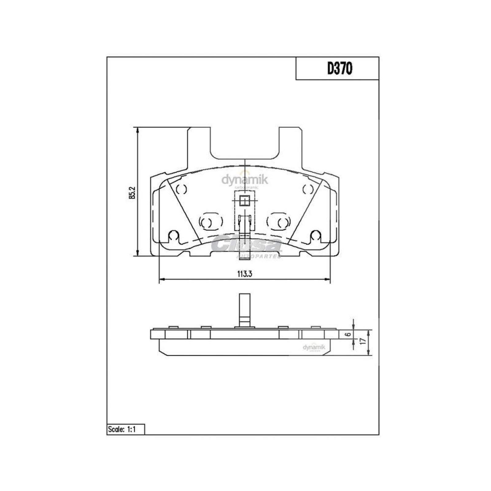 Balata Para Gmc Savana 2500 1996 - 2002 (Dynamik) 