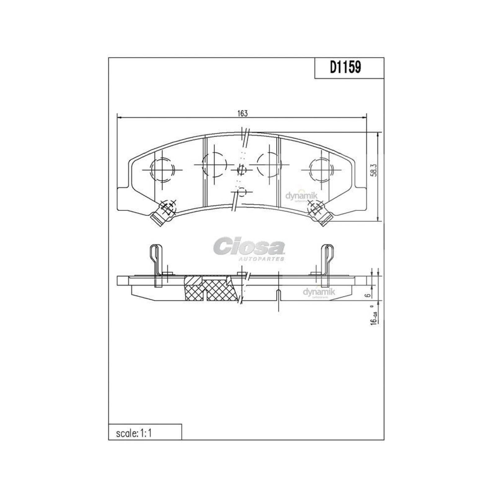 Balata Para Buick Lucerne 2006 - 2011 (Dynamik)