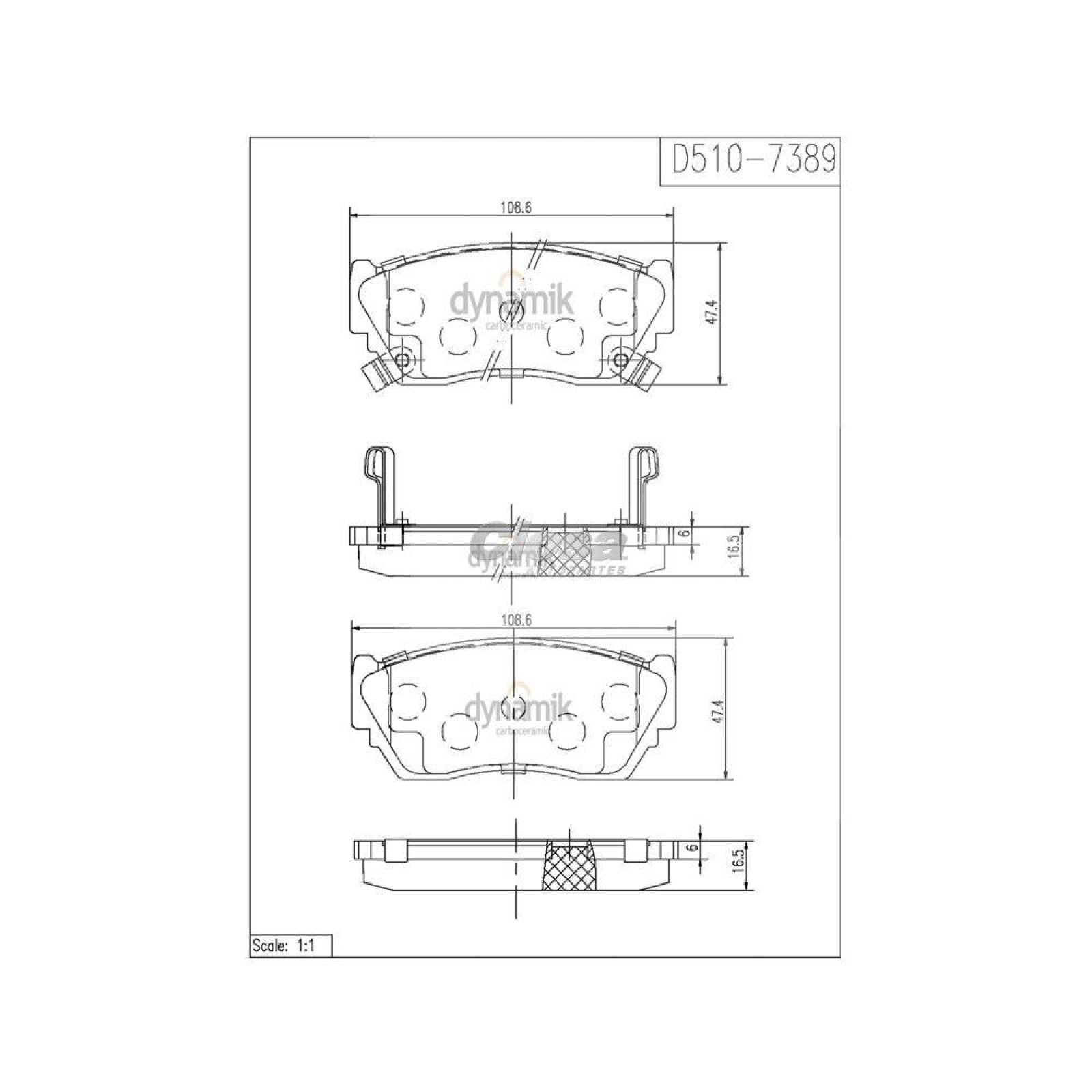Balata Para Nissan Tsuru 1993 - 2016 (Dynamik) 