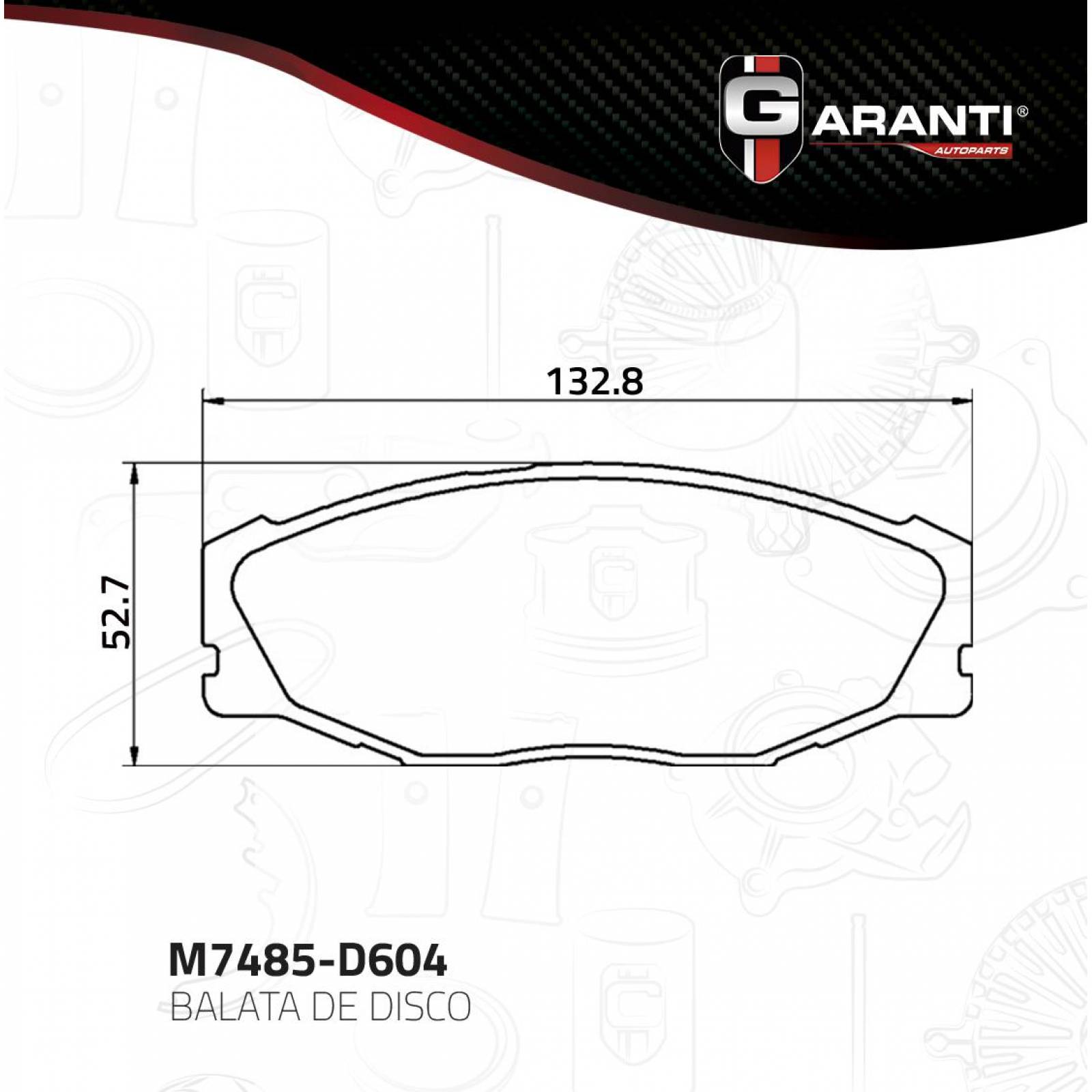 Balata Para Chevrolet Monte Carlo 1982 - 1988 (Garanti) 