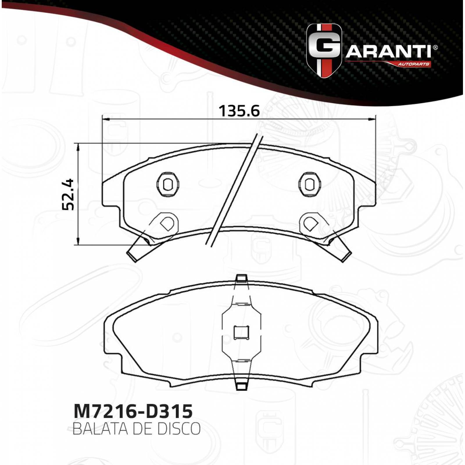 Balata Para Buick Reatta 1990 - 1991 (Garanti) 
