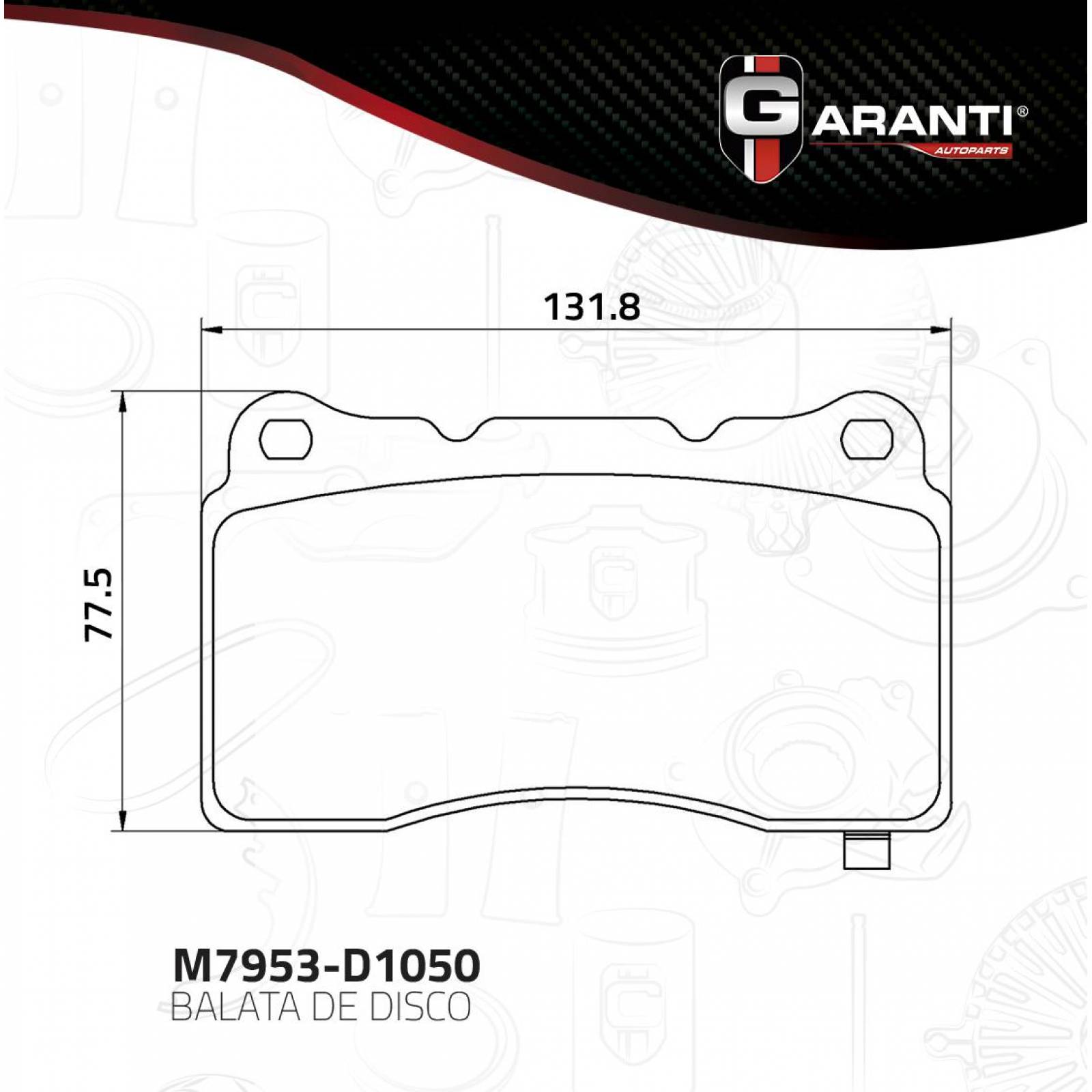 Balata Para Chevrolet Corvette 2014 - 2015 (Garanti) 