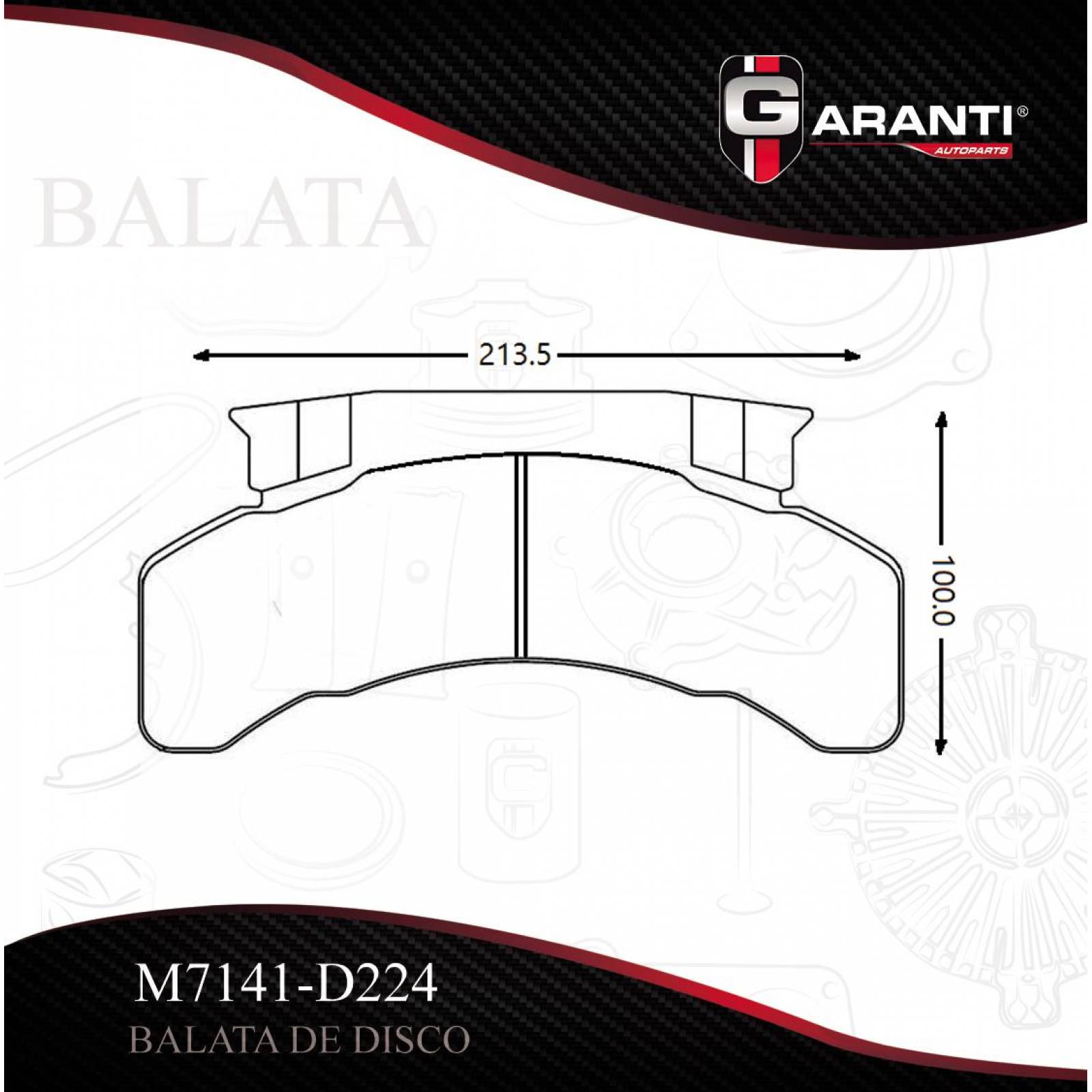 Balata Para Chevrolet P6000 1992 - 1996 (Garanti) 