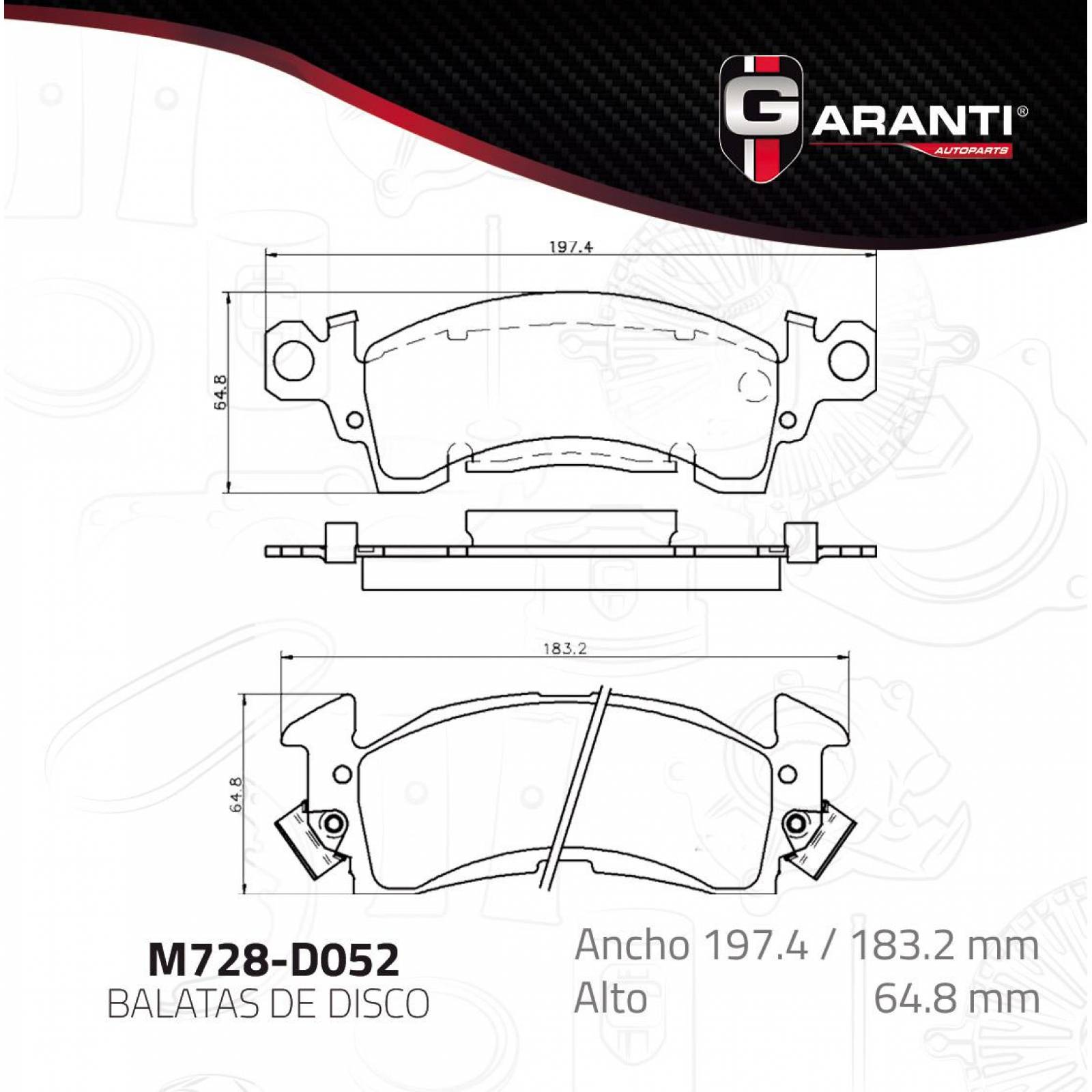 Balata Para Buick Centurion 1972 - 1973 (Garanti)