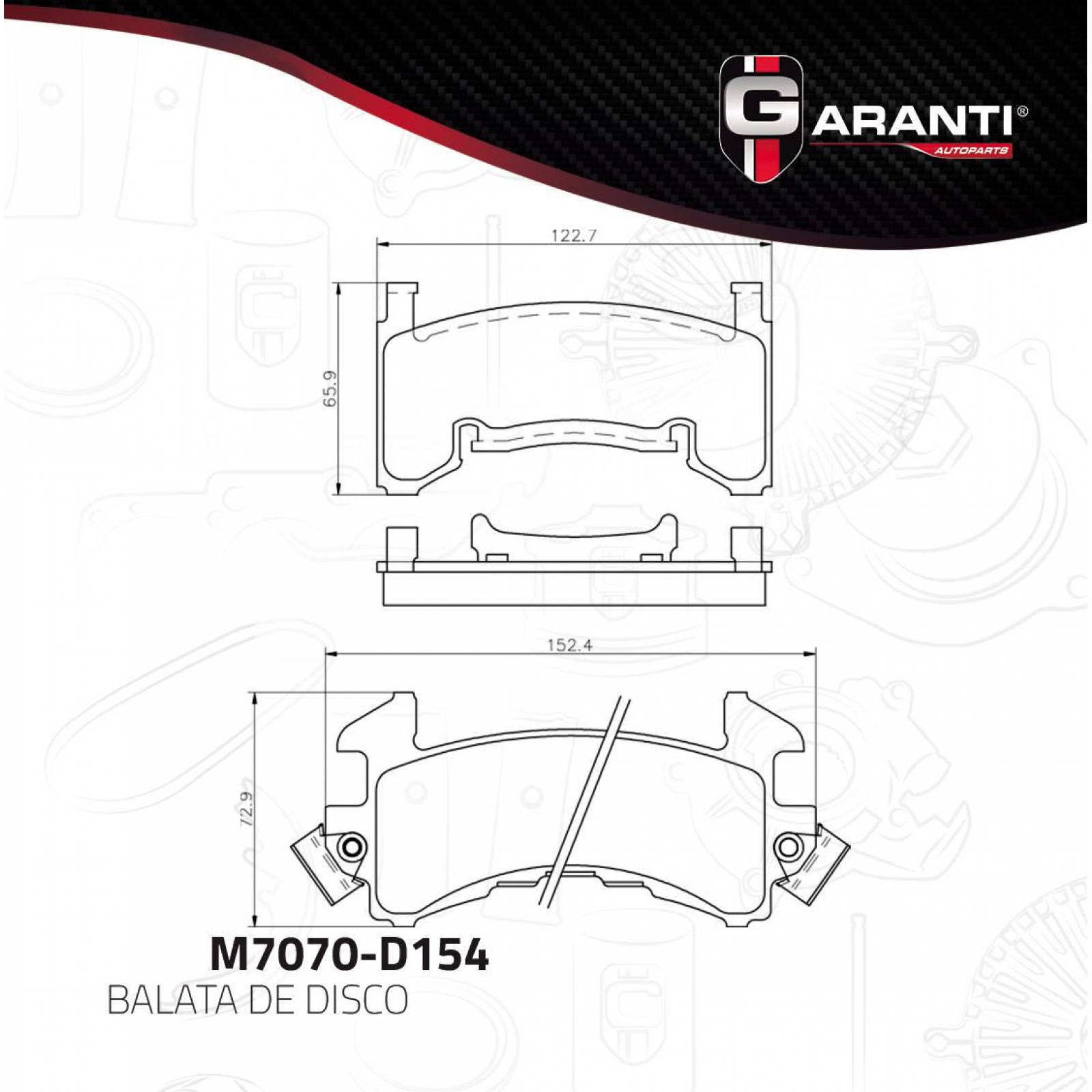 Balata Para Cadillac Eldorado 1979 - 1981 (Garanti) 