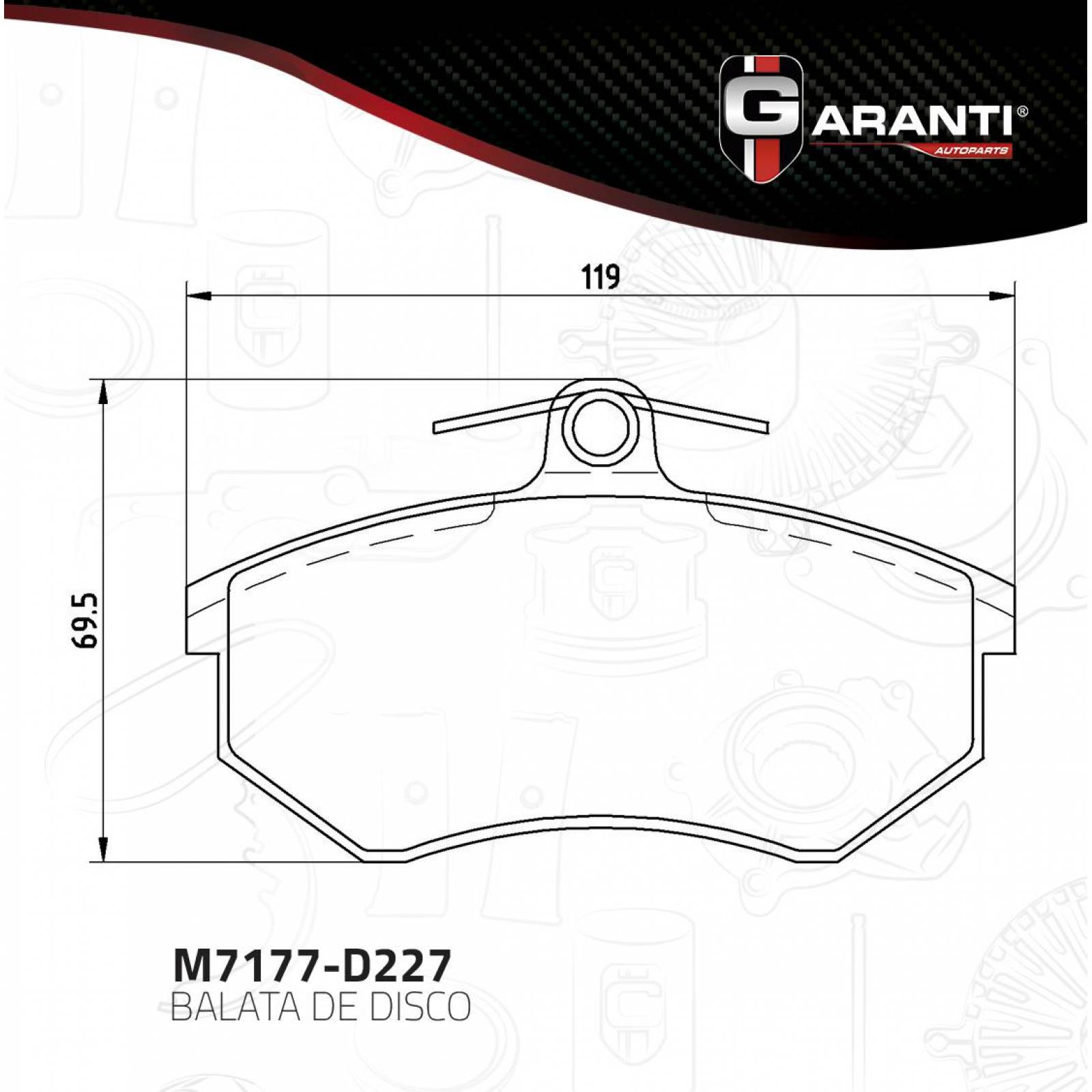 Balata Para Volkswagen Scirocco 1986 - 1989 (Garanti) 