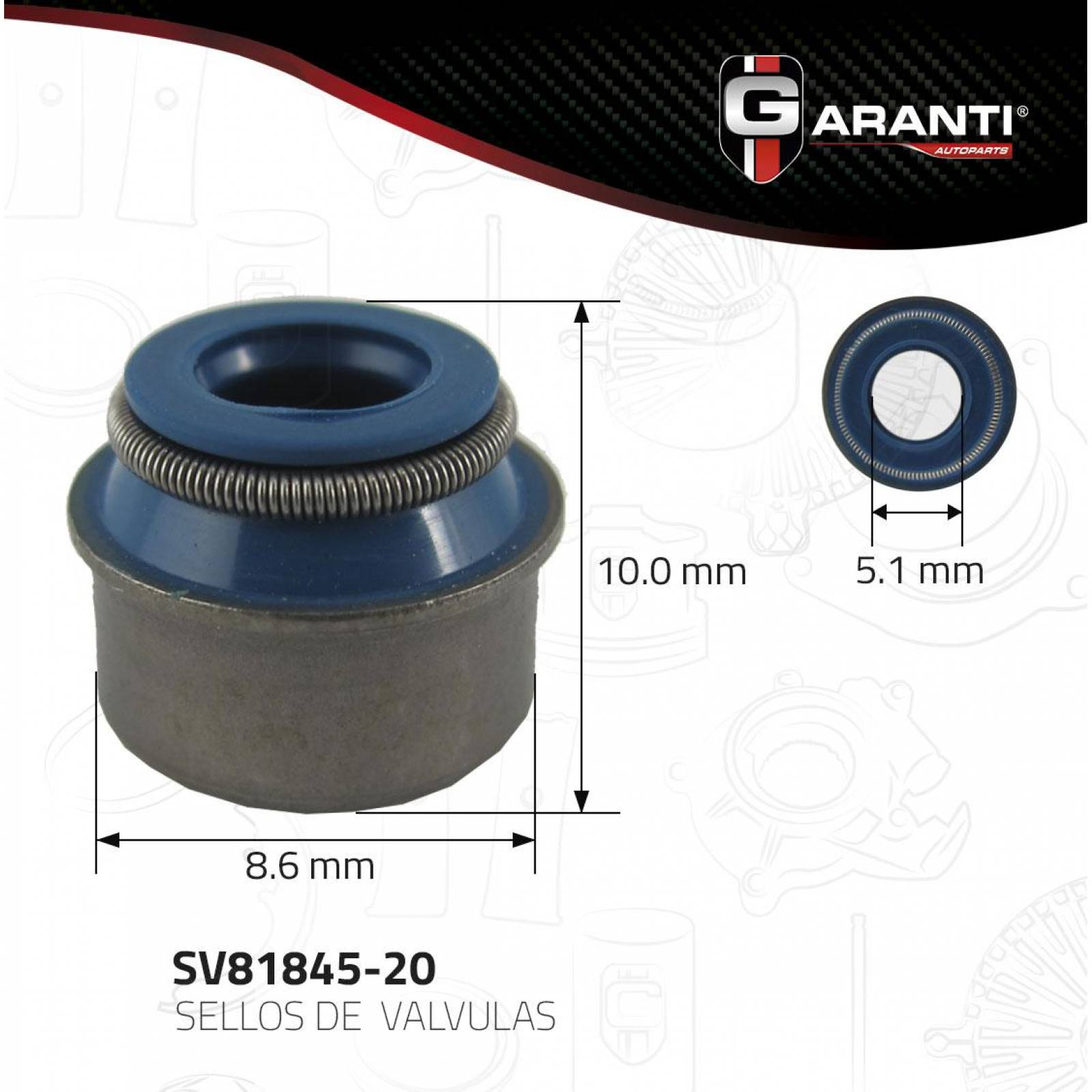 Sellos Valvula Para Volkswagen Pointer 1998 - 2009 (Garanti)