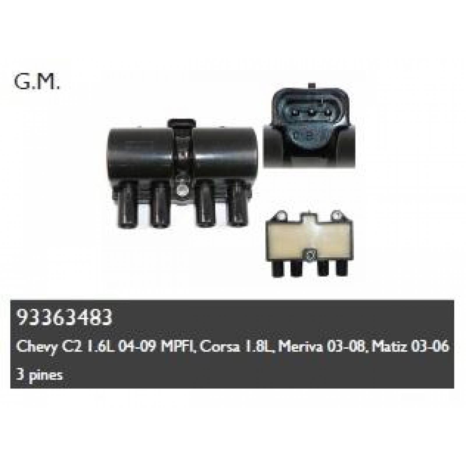 Bobina Encendido Para Chevrolet Aveo 2004 - 2017 (Voltmax) 