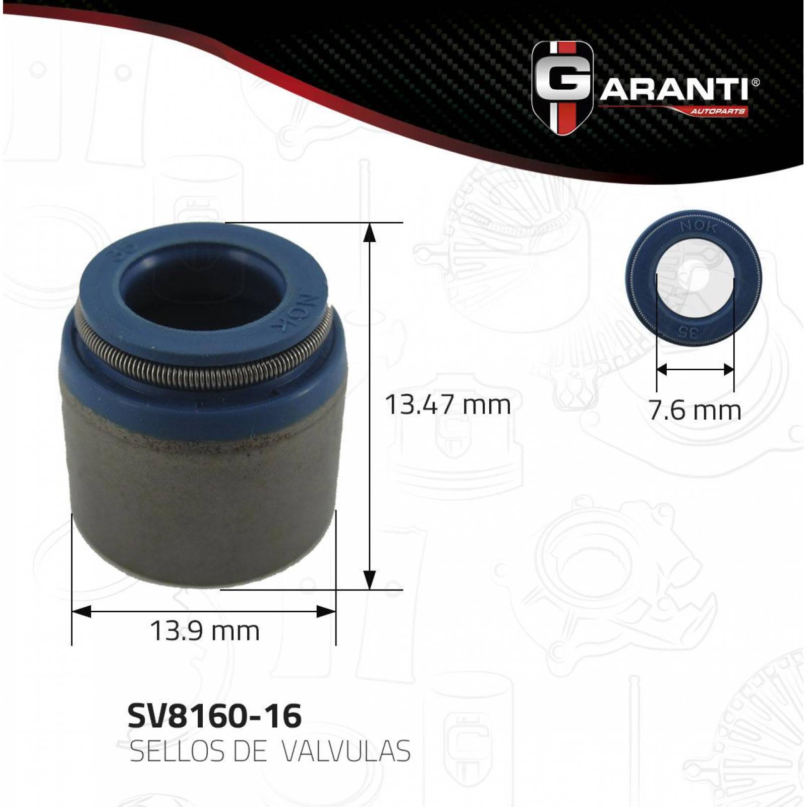 Sellos Valvula Para Gmc S15 1992 - 2005 (Garanti) 