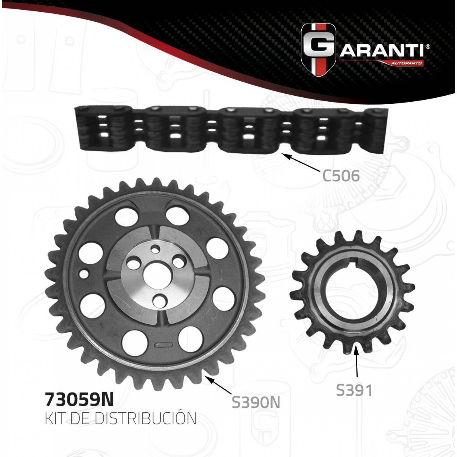 Kit Distribucion Para Chevrolet Impala 1985 - 1985 (Garanti) 