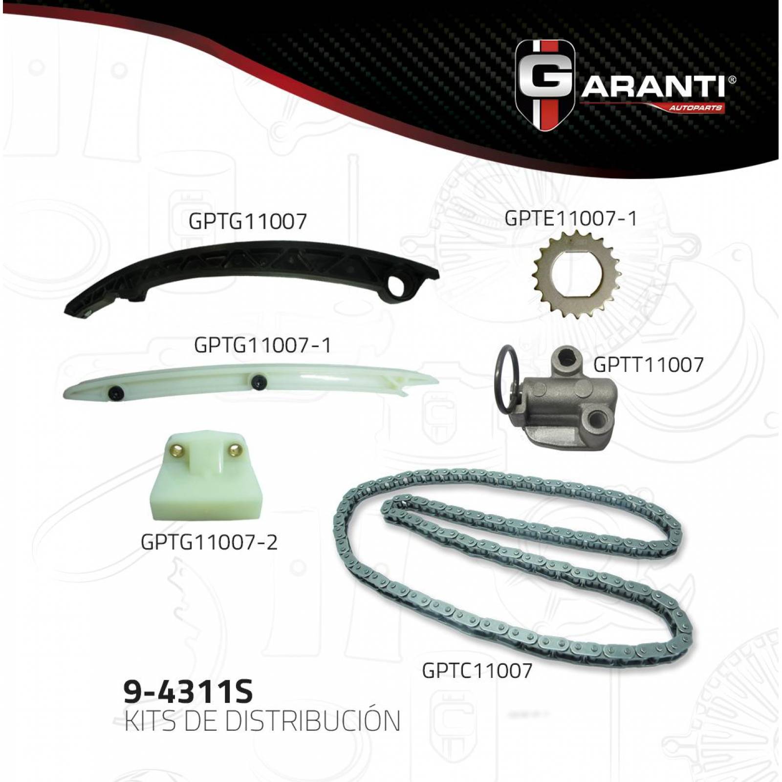 Kit Distribucion Para Chevrolet Sonic 2012 - 2018 (Garanti) 