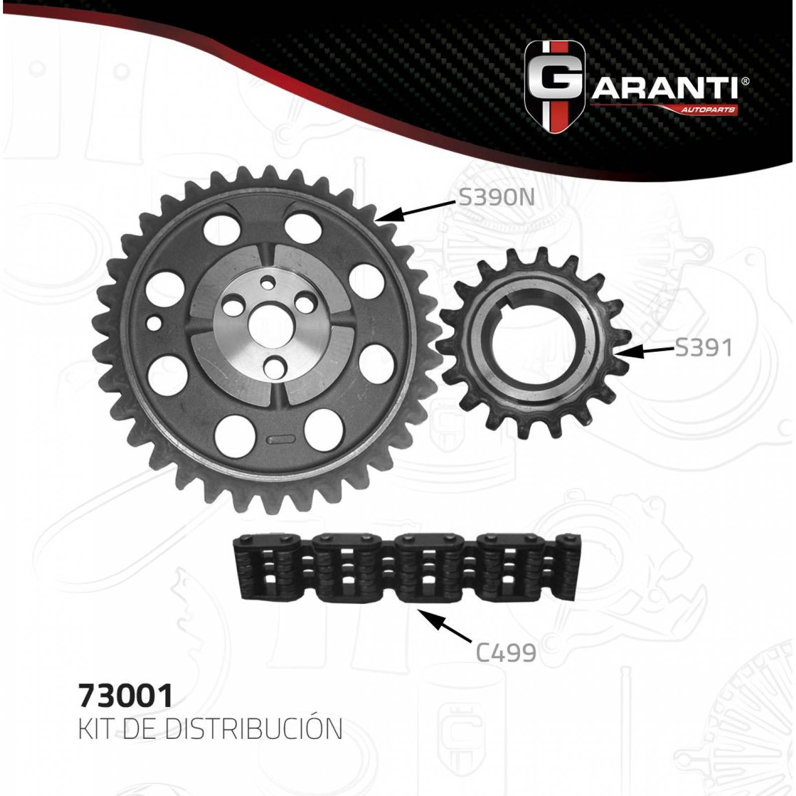 Kit Distribucion Para Chevrolet K30 1971 - 1985 (Garanti) 