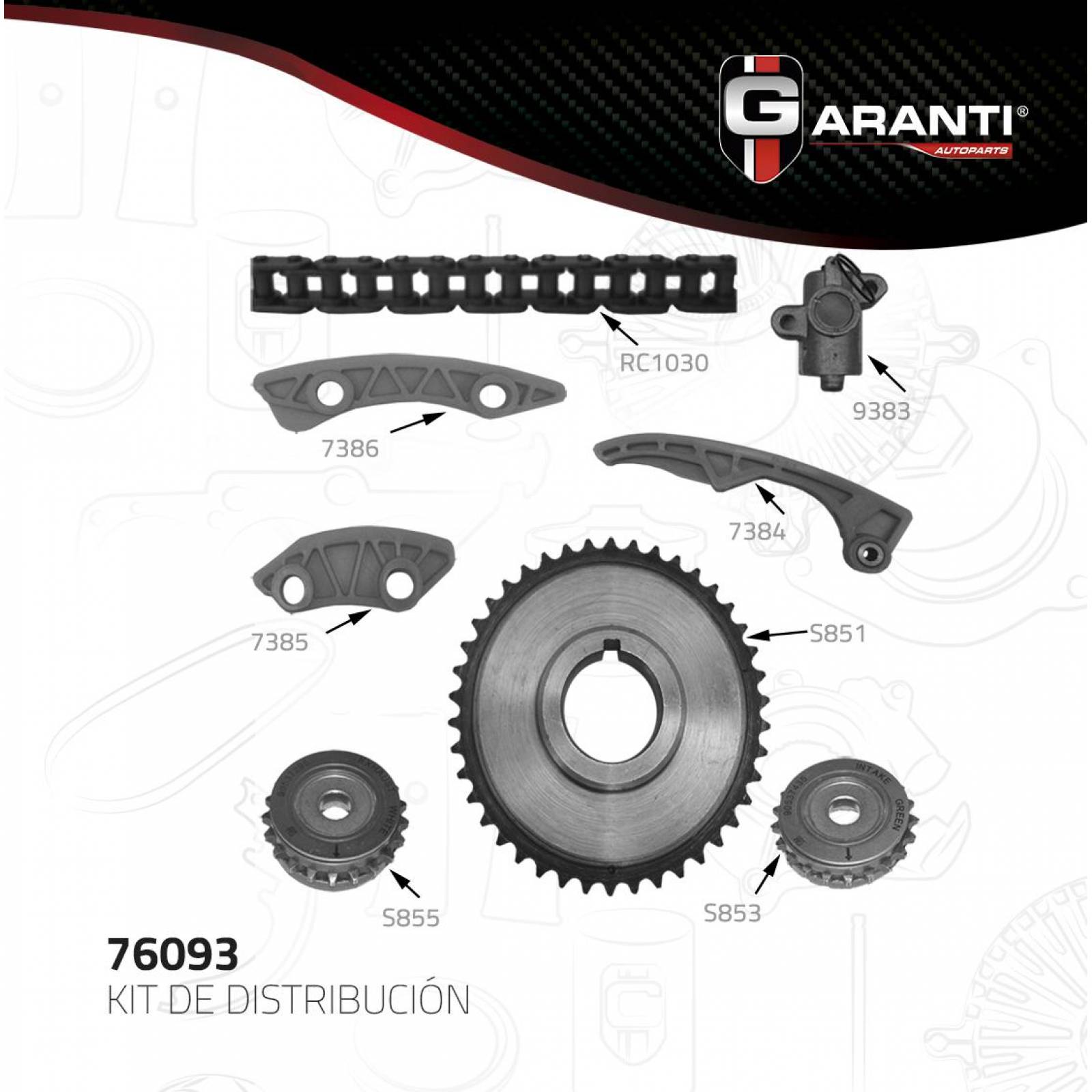 Kit Distribucion Para Chevrolet Malibu 2004 - 2014 (Garanti)