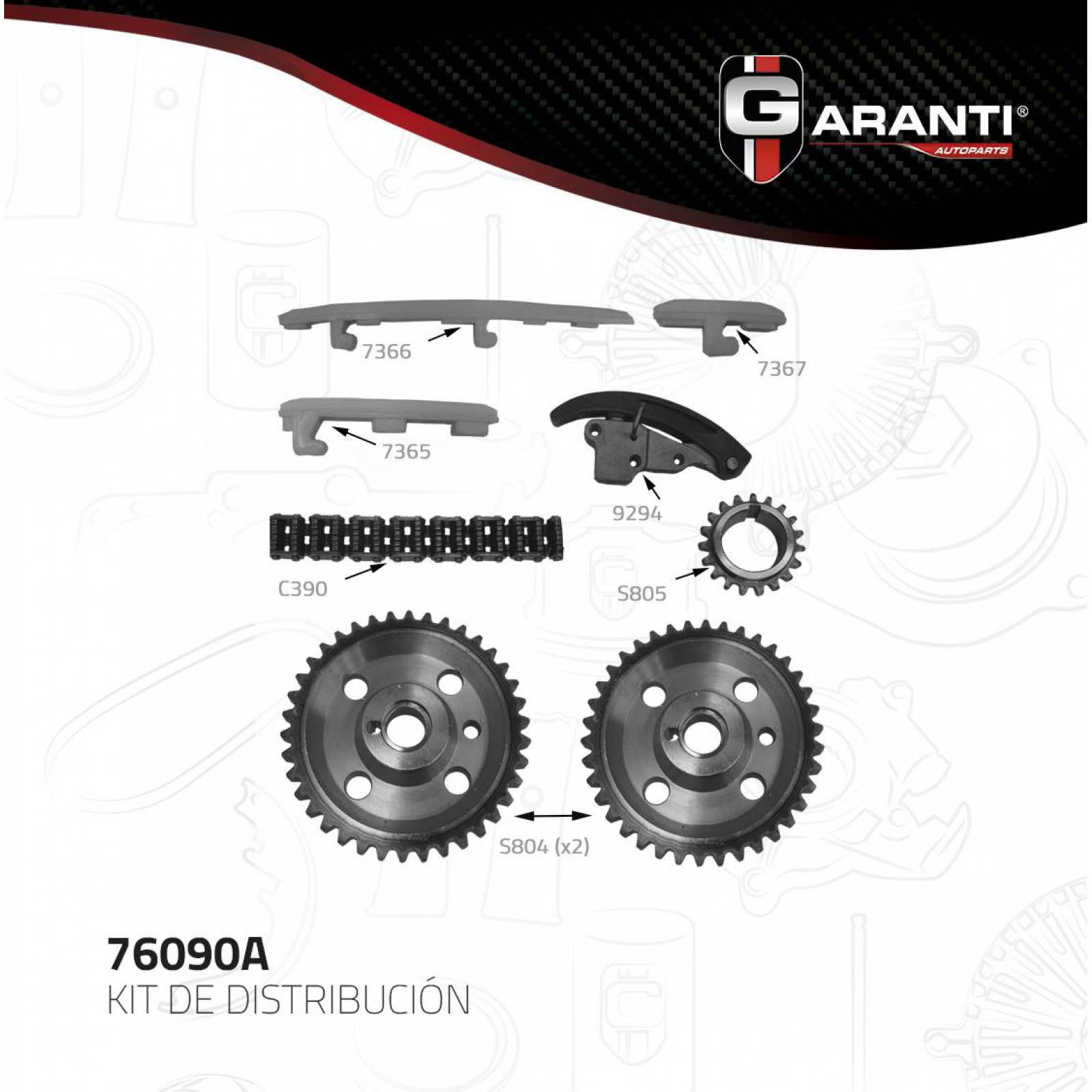 Kit Distribucion Para Chevrolet Malibu 1996 - 1999 (Garanti) 