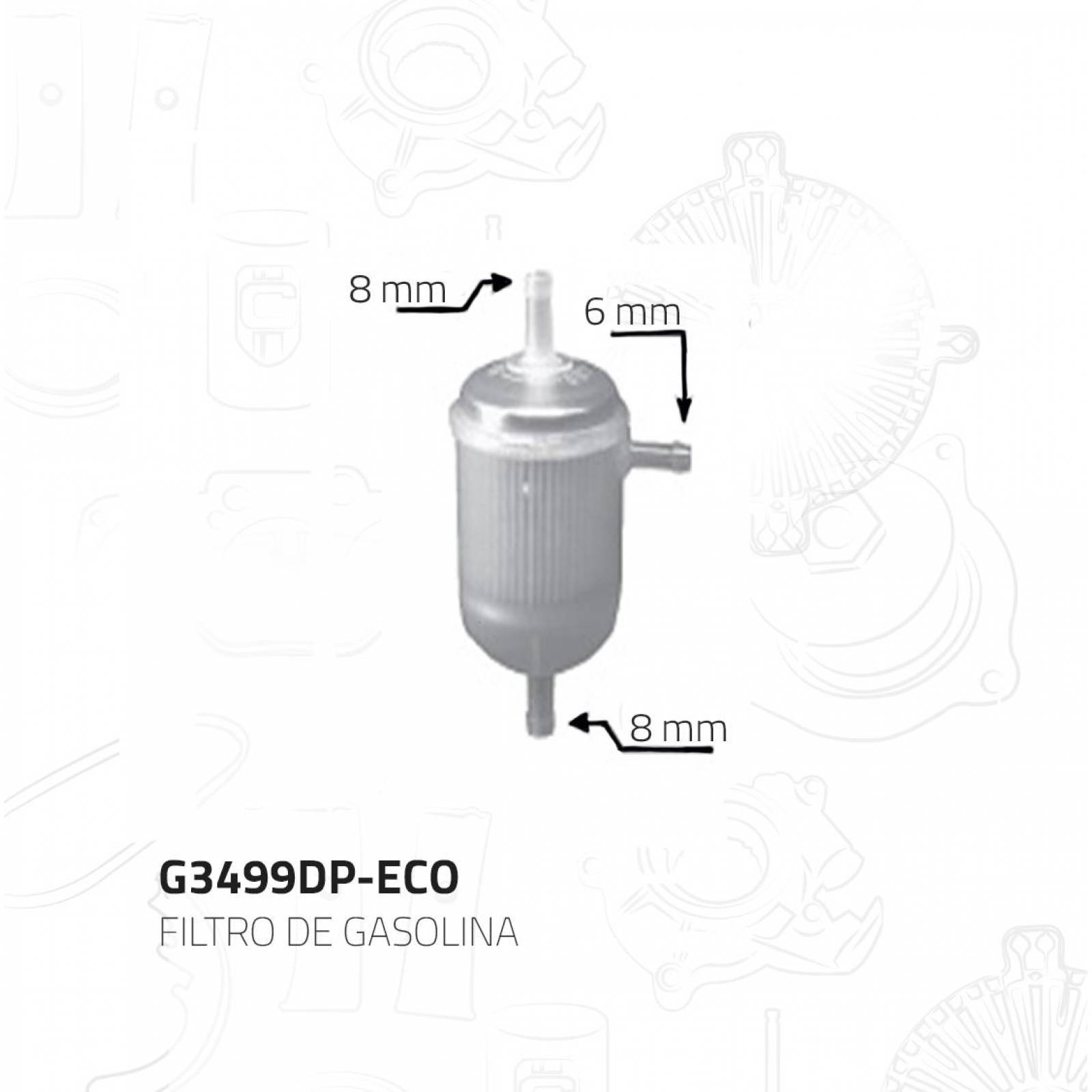 Filtro Gasolina Para Dodge Caravan 1984 - 1995 (Nikko) 