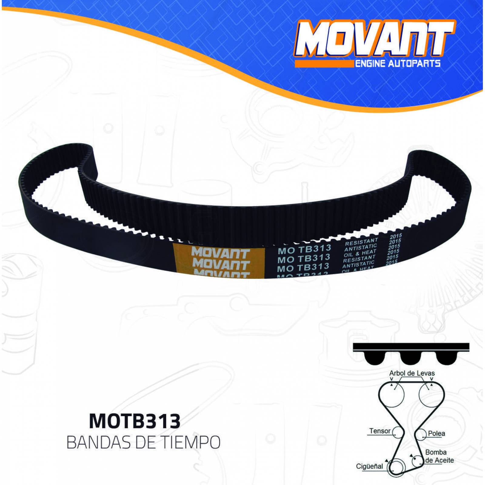 Banda Tiempo Para Hyundai Santa Fe 2001 - 2006 (MOVANT) 