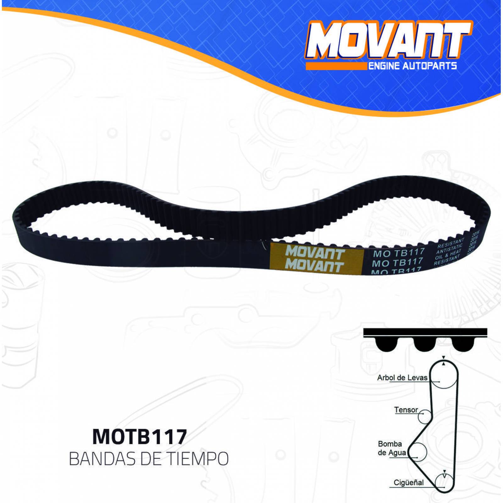 Banda Tiempo Para Mazda B2000 1986 - 1987 (GARANTI) 