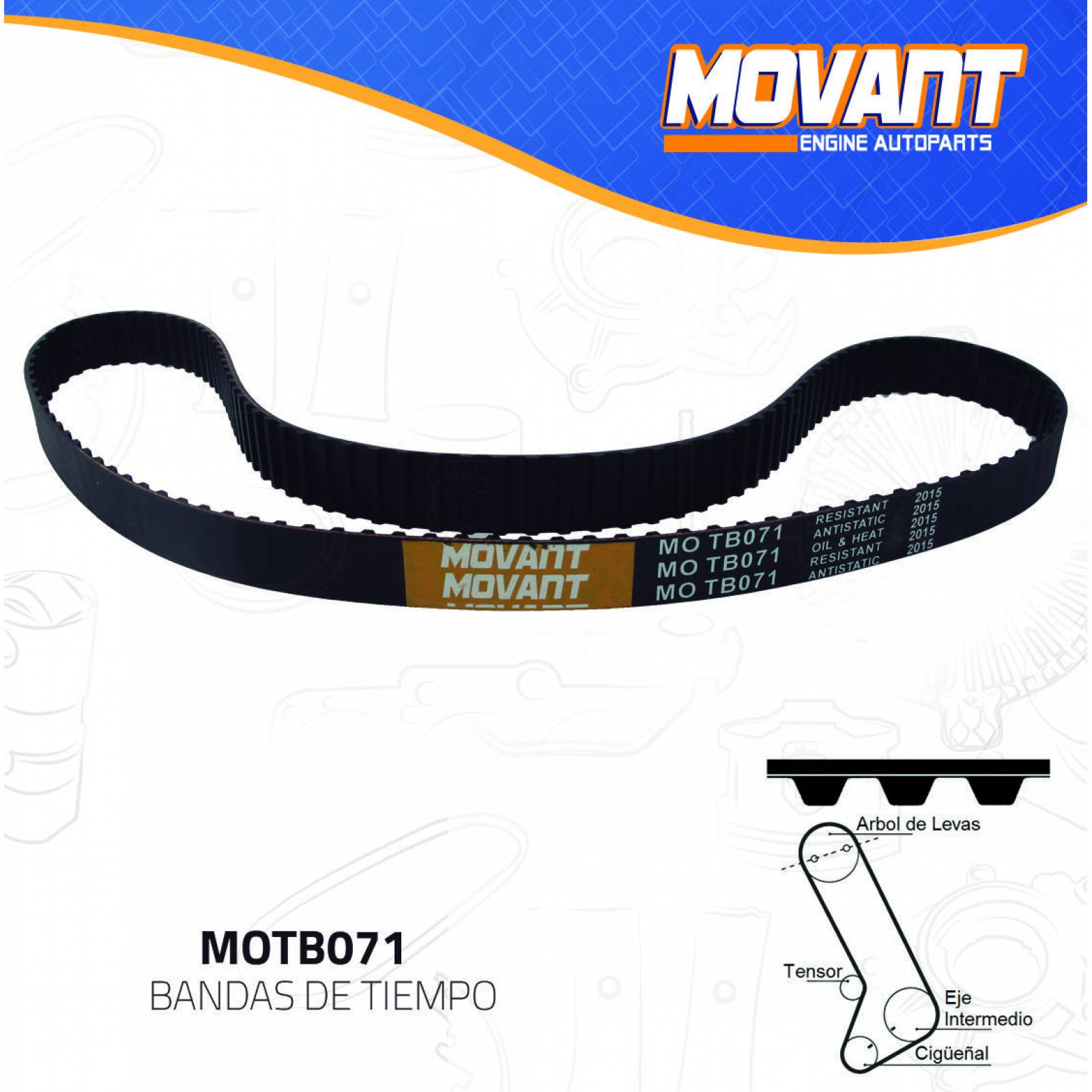 Banda Tiempo Para Dodge 400 1982 - 1983 (MOVANT) 