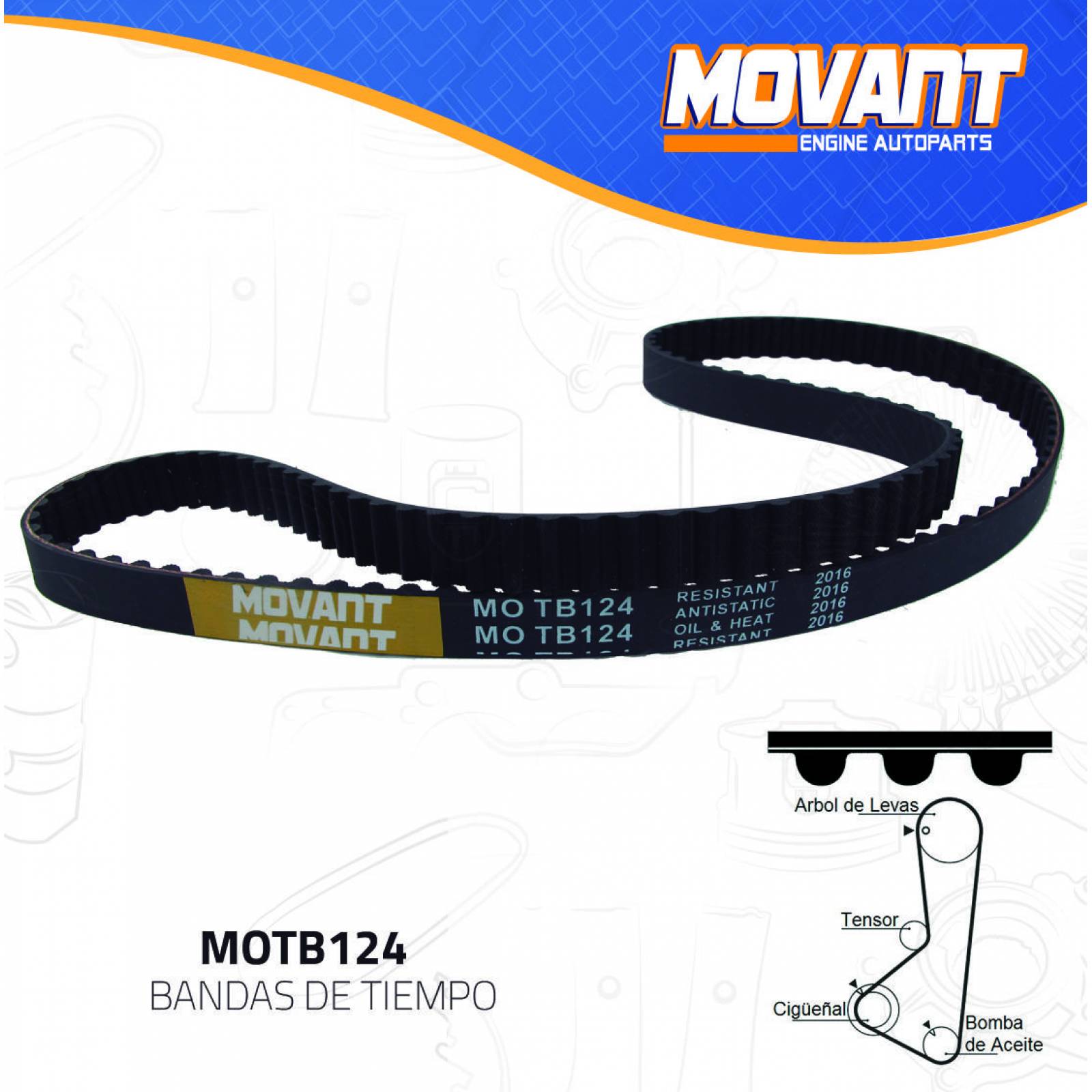 Banda Tiempo Para Mitsubishi Galant 1985 - 1987 (Movant) 