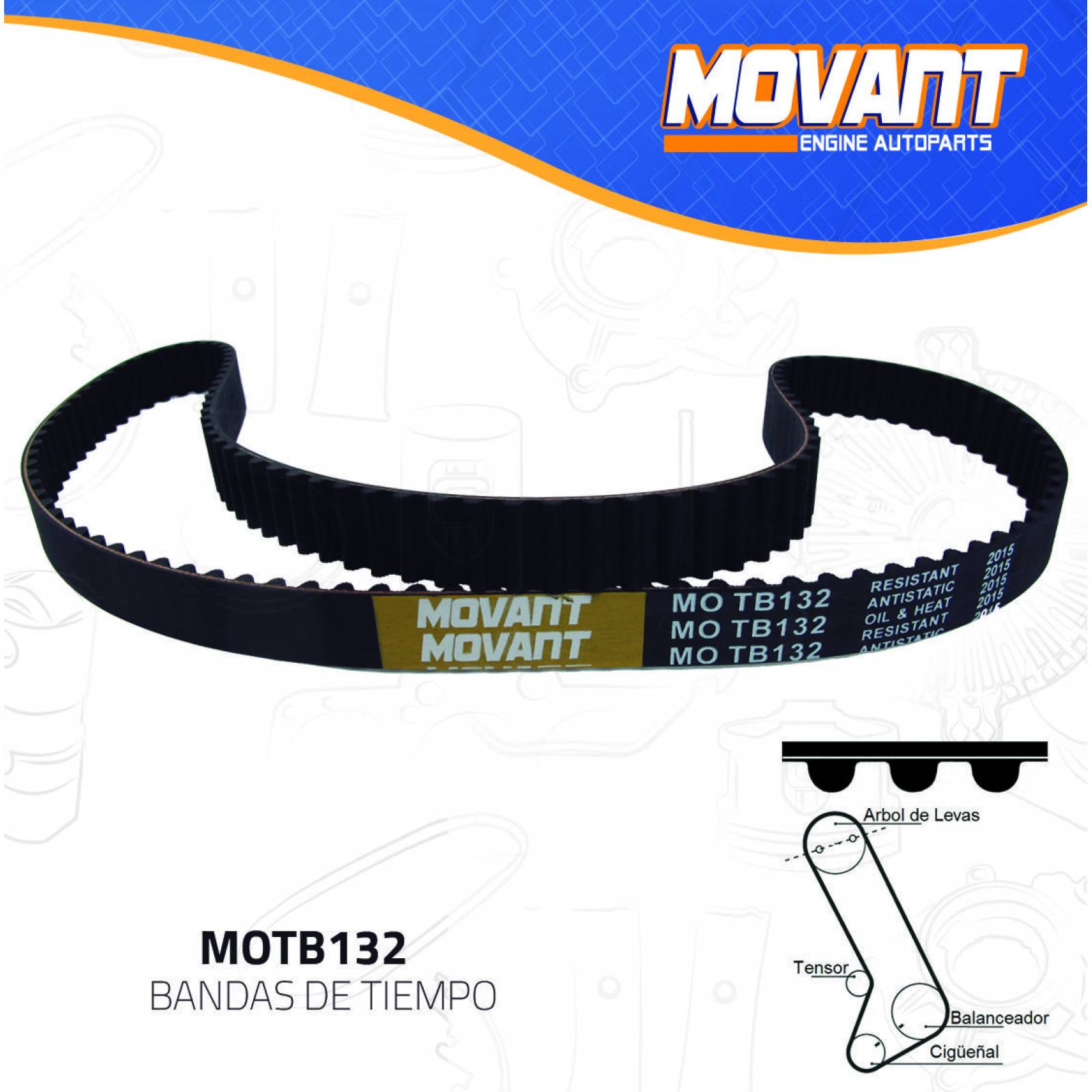 Banda Tiempo Para Dodge Dynasty 1988 - 1988 (MOVANT) 
