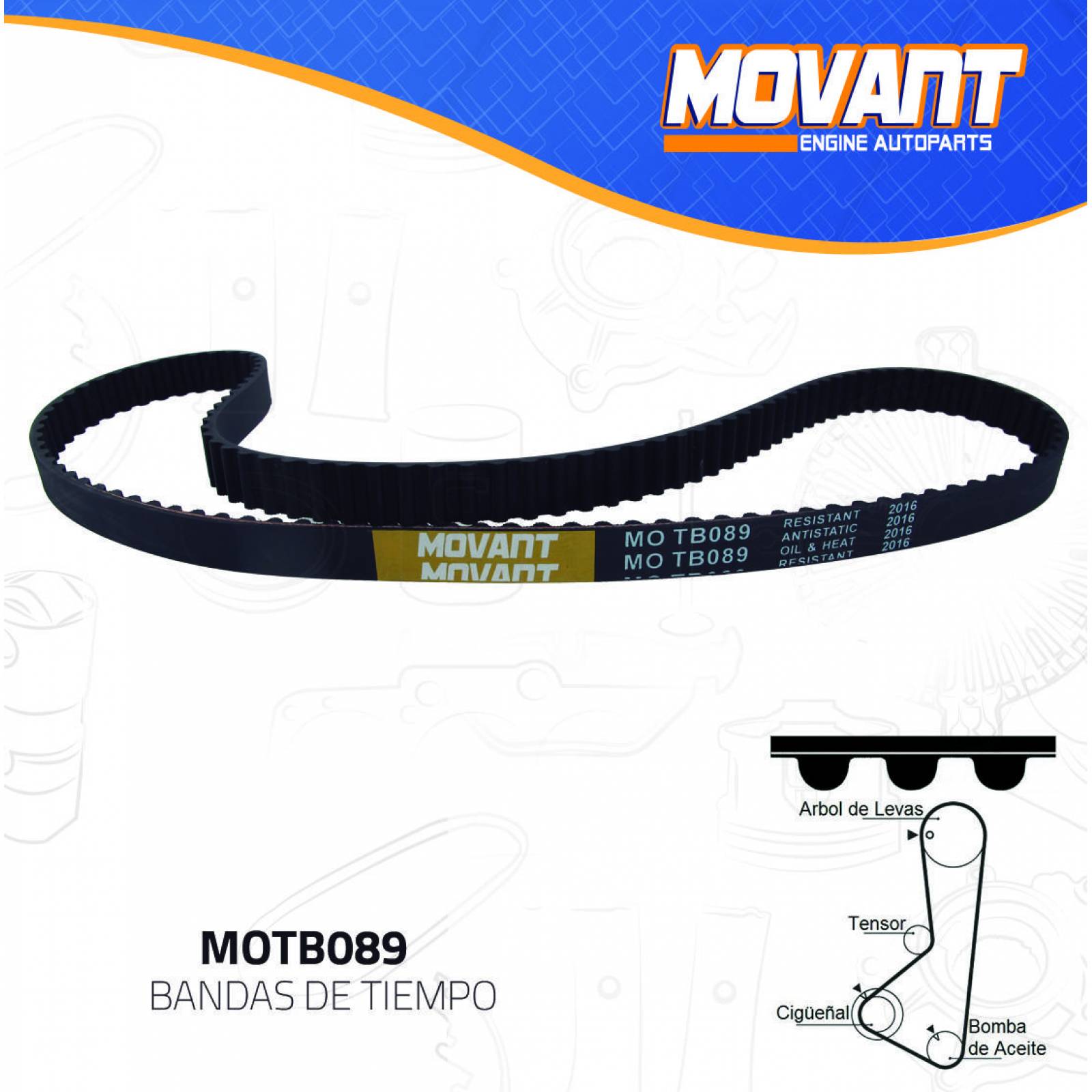 Banda Tiempo Para Mitsubishi Tredia 1983 - 1988 (MOVANT) 