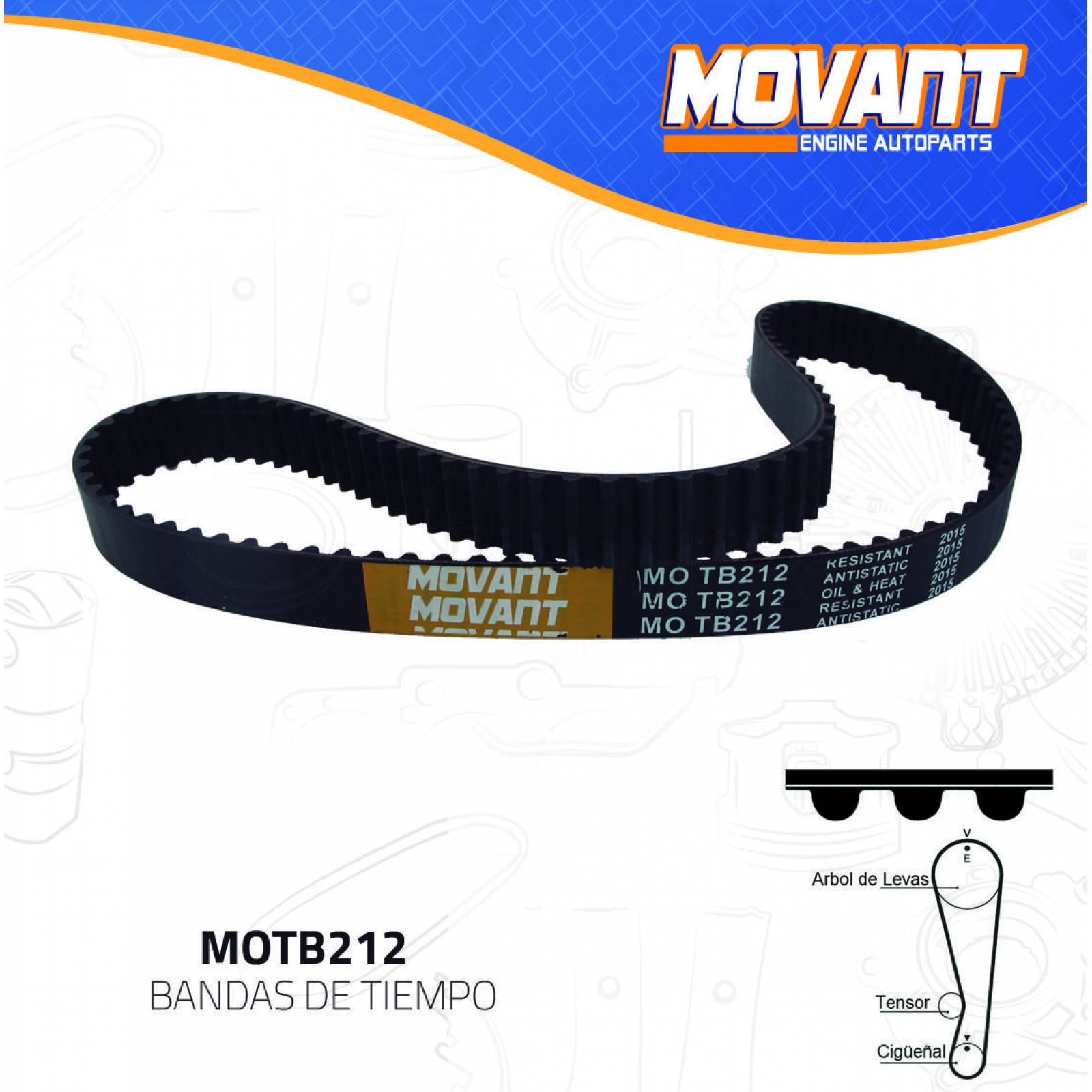 Banda Tiempo Para Suzuki Sidekick 1990 - 1998 (MOVANT) 