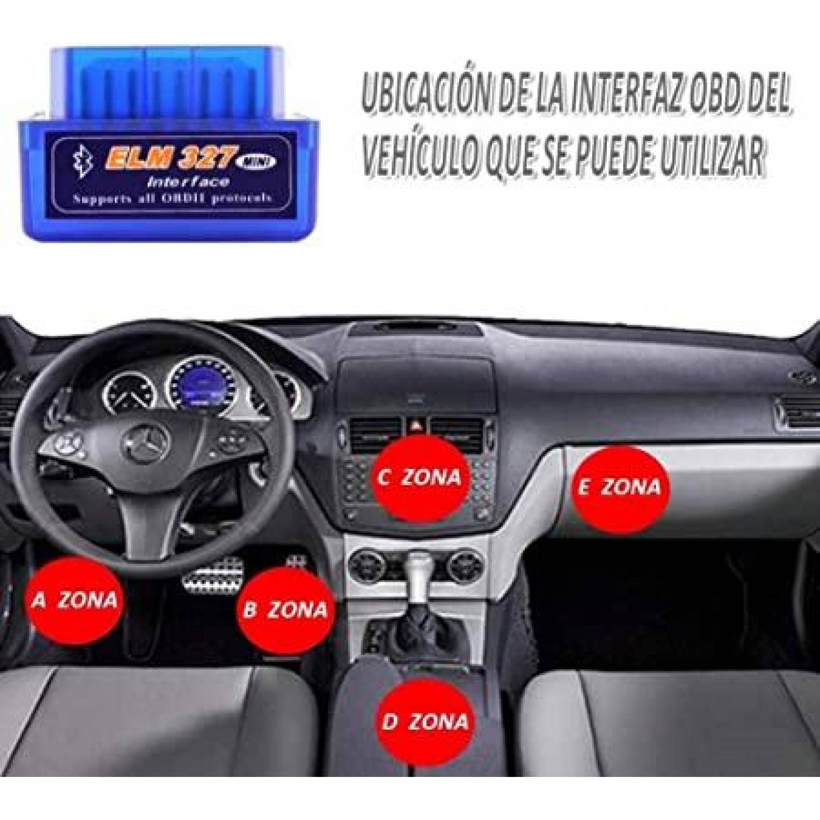 Escaner OBD2 ELM327 Para Fiat Stilo 2003 - 2013 (Alerón) 