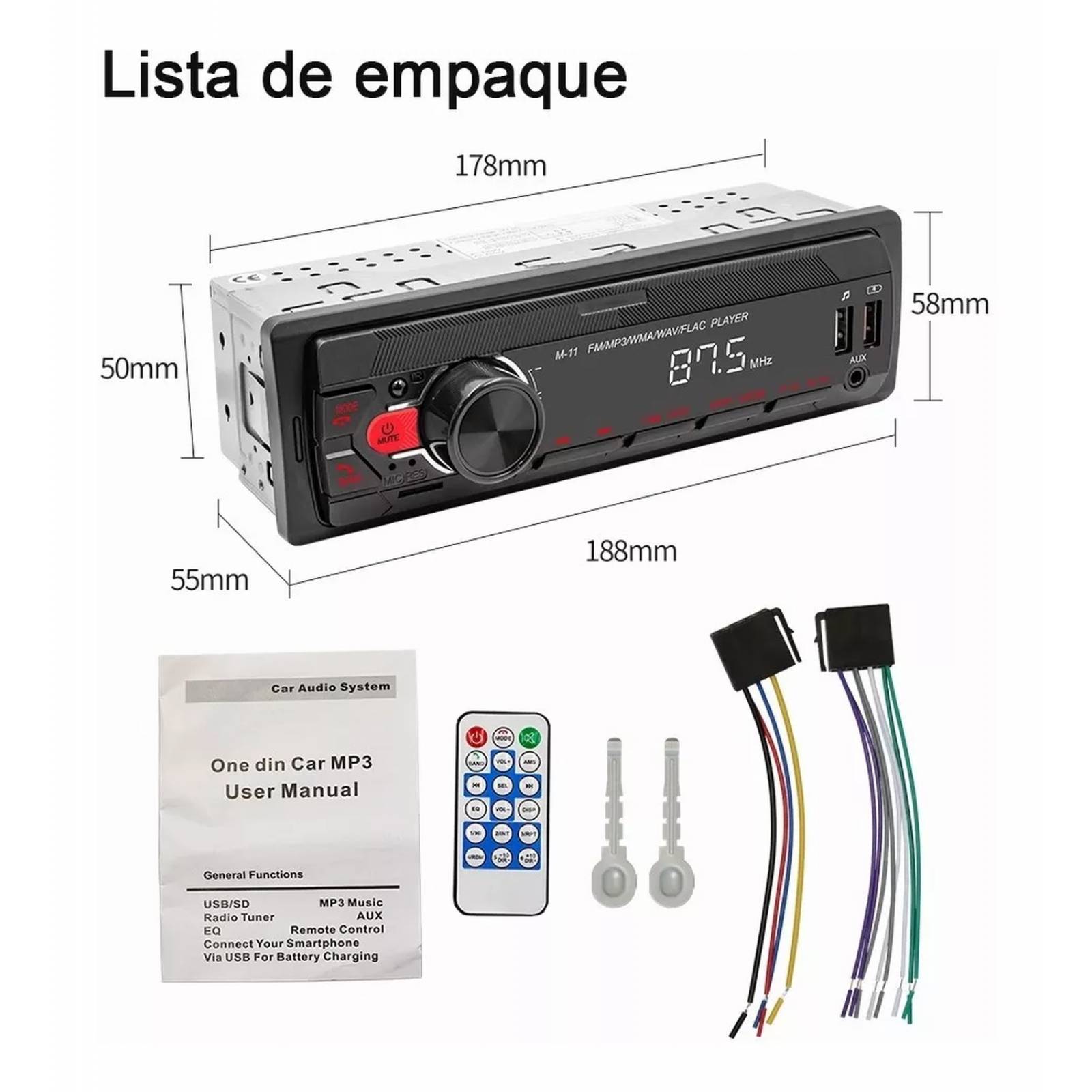 Estereo Mp3 Bluetooth Para Chevrolet Chevy C2 2004 - 2012 (HIVOZ)