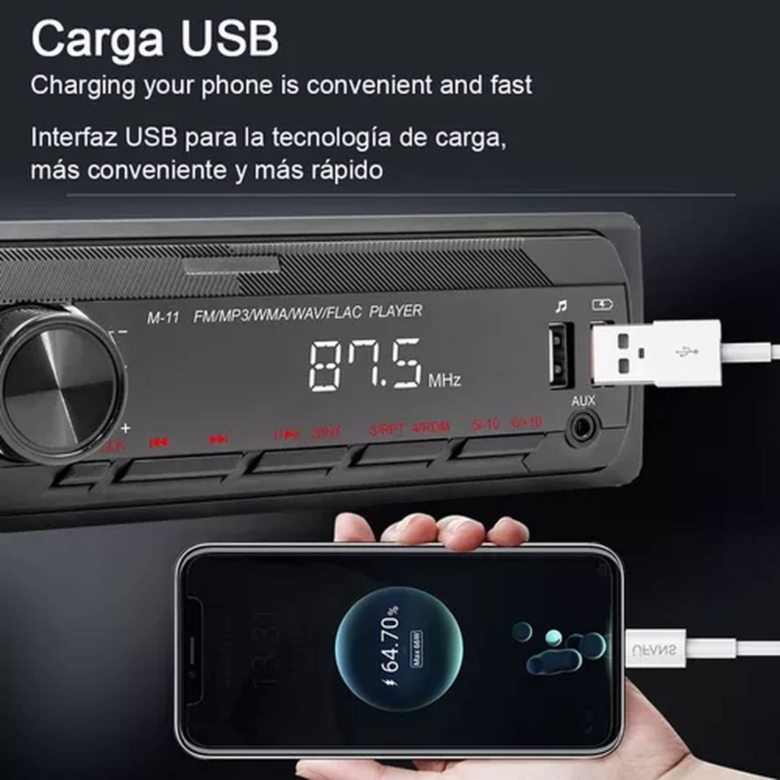 Estereo Mp3 Bluetooth Para Kenworth Varios 1987 - 1998 (HIVOZ) 