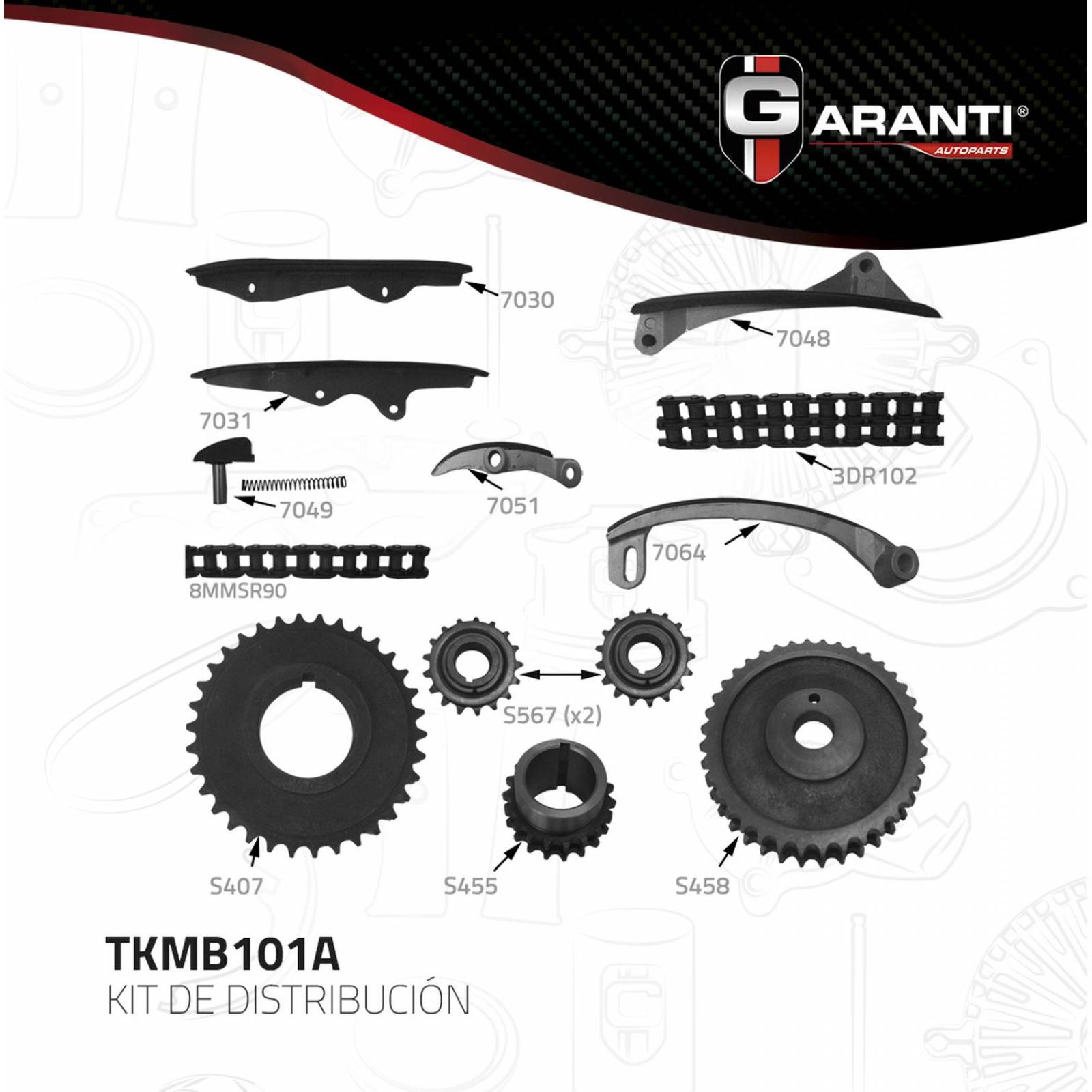 Kit Distribucion Para Chrysler New Yorker 1984 - 1985 (Garanti) 