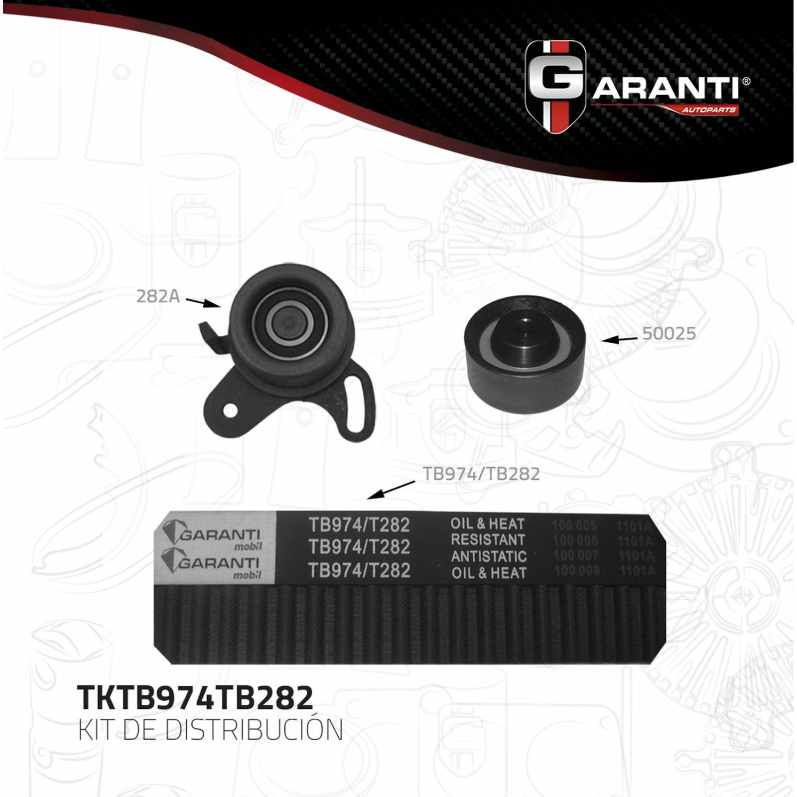 Kit Distribucion Para Hyundai Verna 1981 - 2010 (Garanti) 
