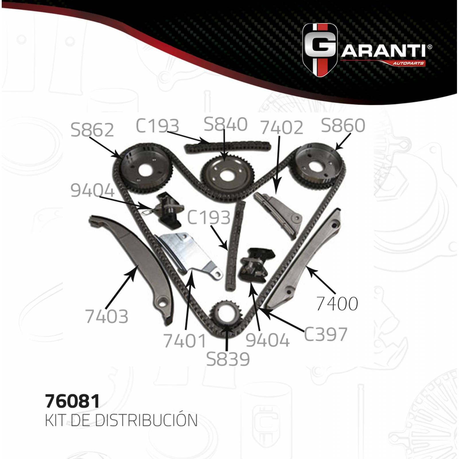 Kit Distribucion Para Chrysler Concorde 2000 - 2001 (Garanti) 