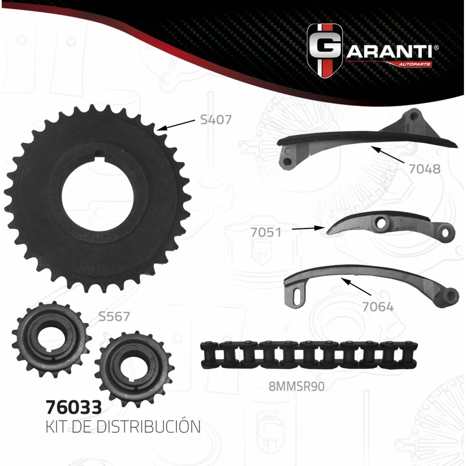 Kit Distribucion Para Plymouth Caravelle 1983 - 1985 (Garanti) 