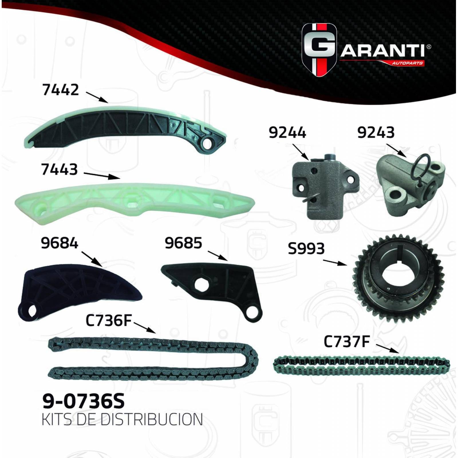 Kit Distribucion Para Jeep Compass 2007 - 2017 (Garanti) 