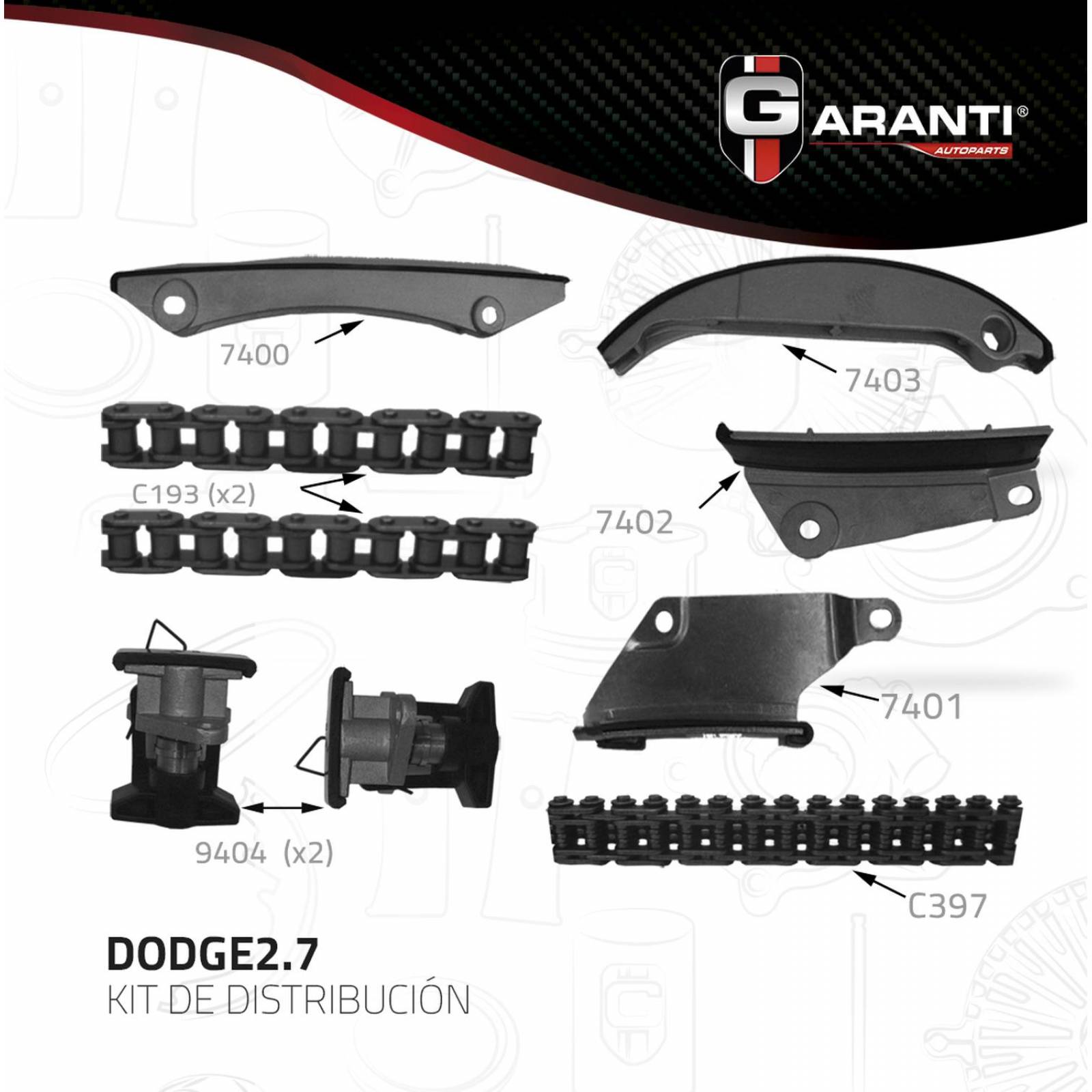 Kit Distribucion Para Chrysler Concorde 1998 - 2004 (Garanti) 