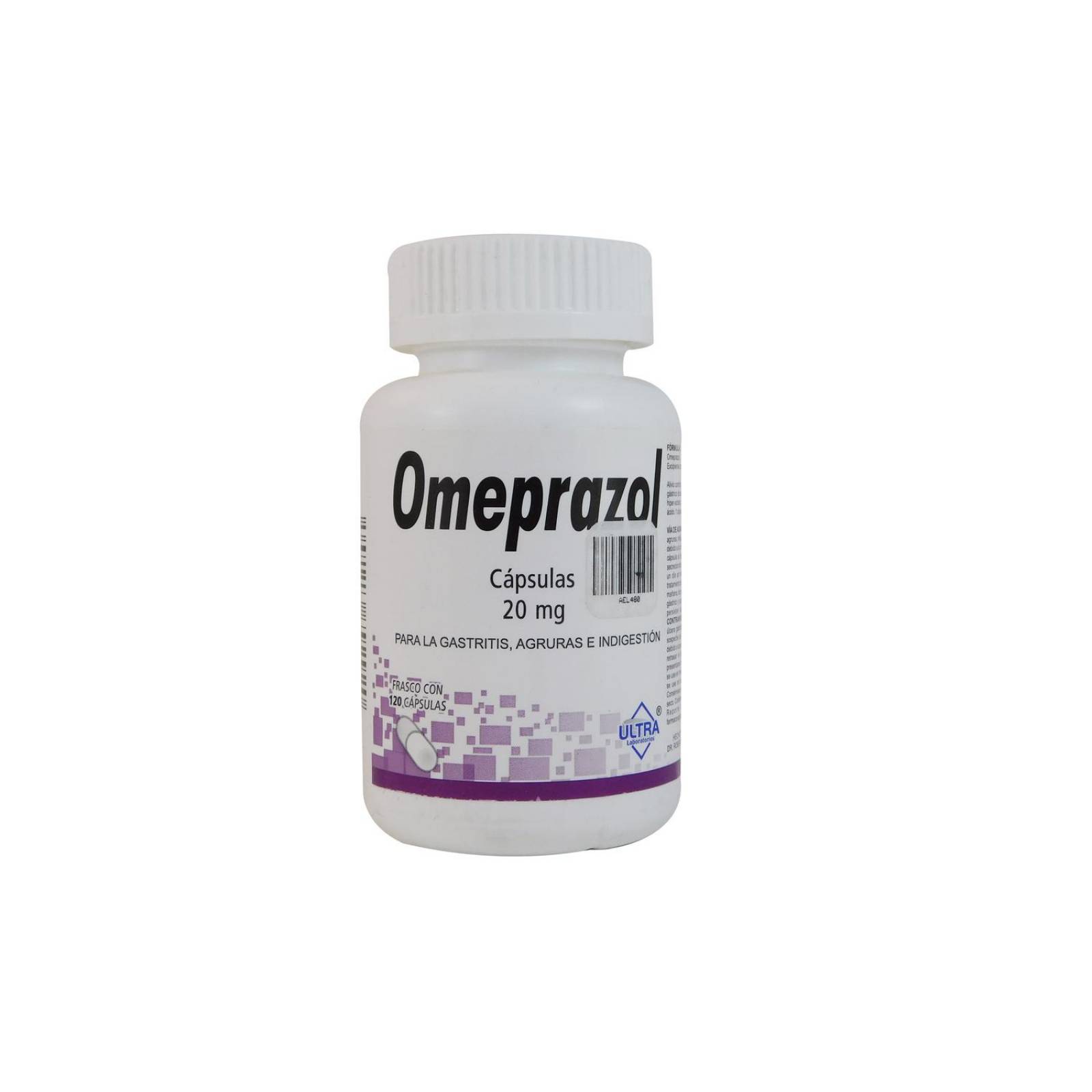 Omeprazol 20 mg Frasco Con 120 Cápsulas 