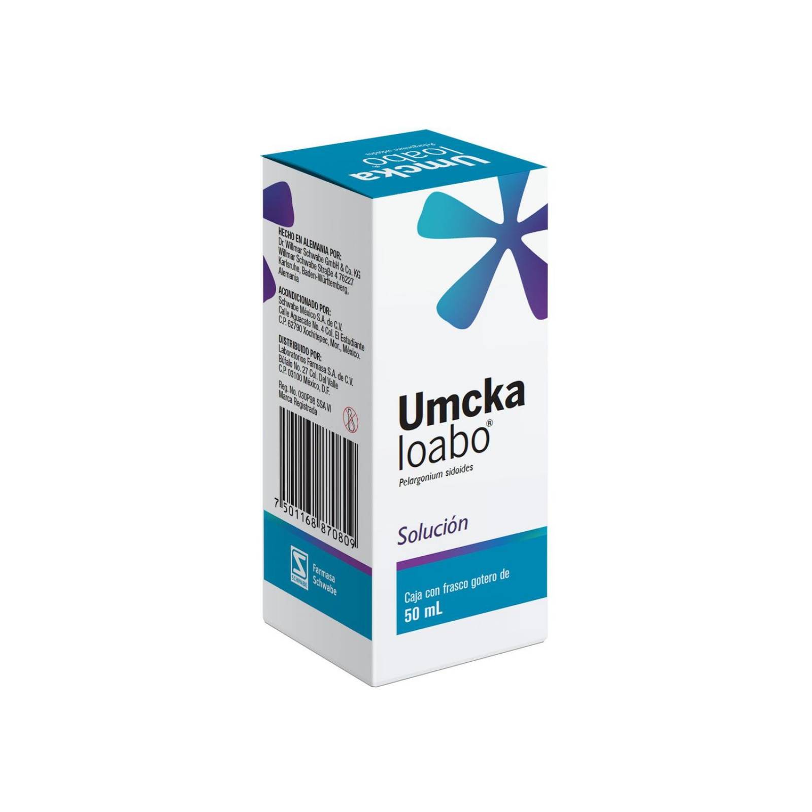 FRM-Umckaloabo Solución 80 mL Caja Con Frasco Con 50 mL 