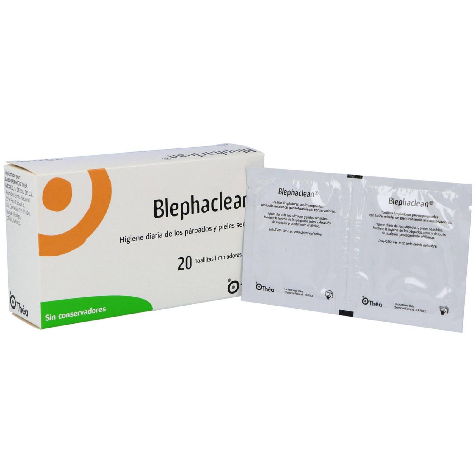 Blephaclean Toallitas Limpiadoras Estériles Caja Con 20 Piezas 