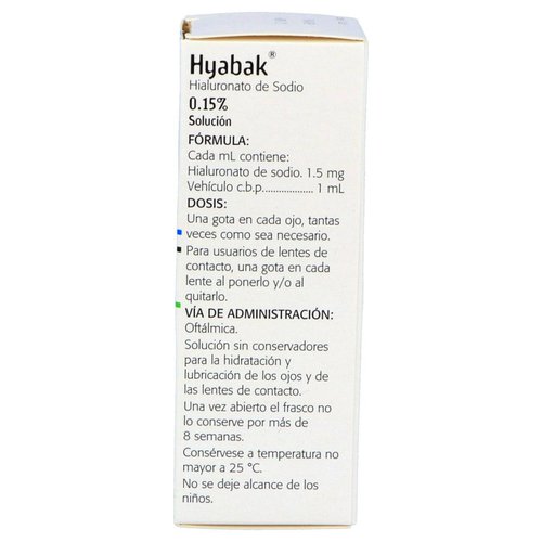 Hyabak 0.15 % Solución Caja Con Frasco Con 10 mL 